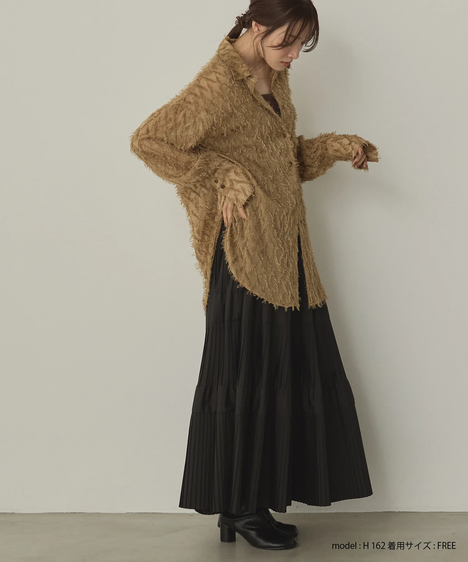 フェザーライク オーバーシアーシャツ