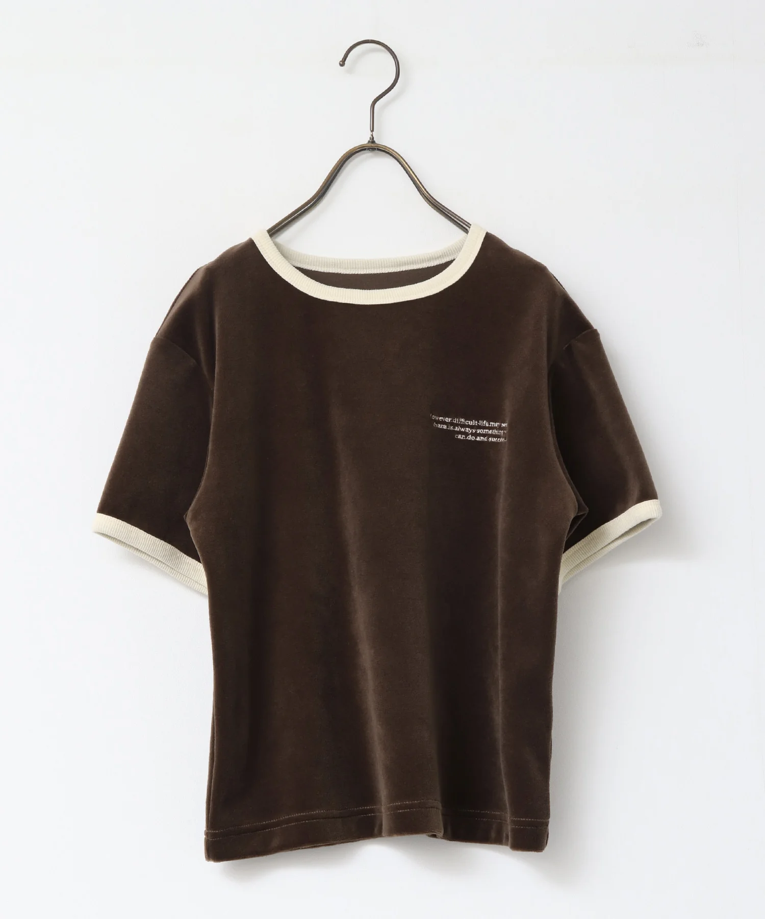 ベロア リンガーTシャツ