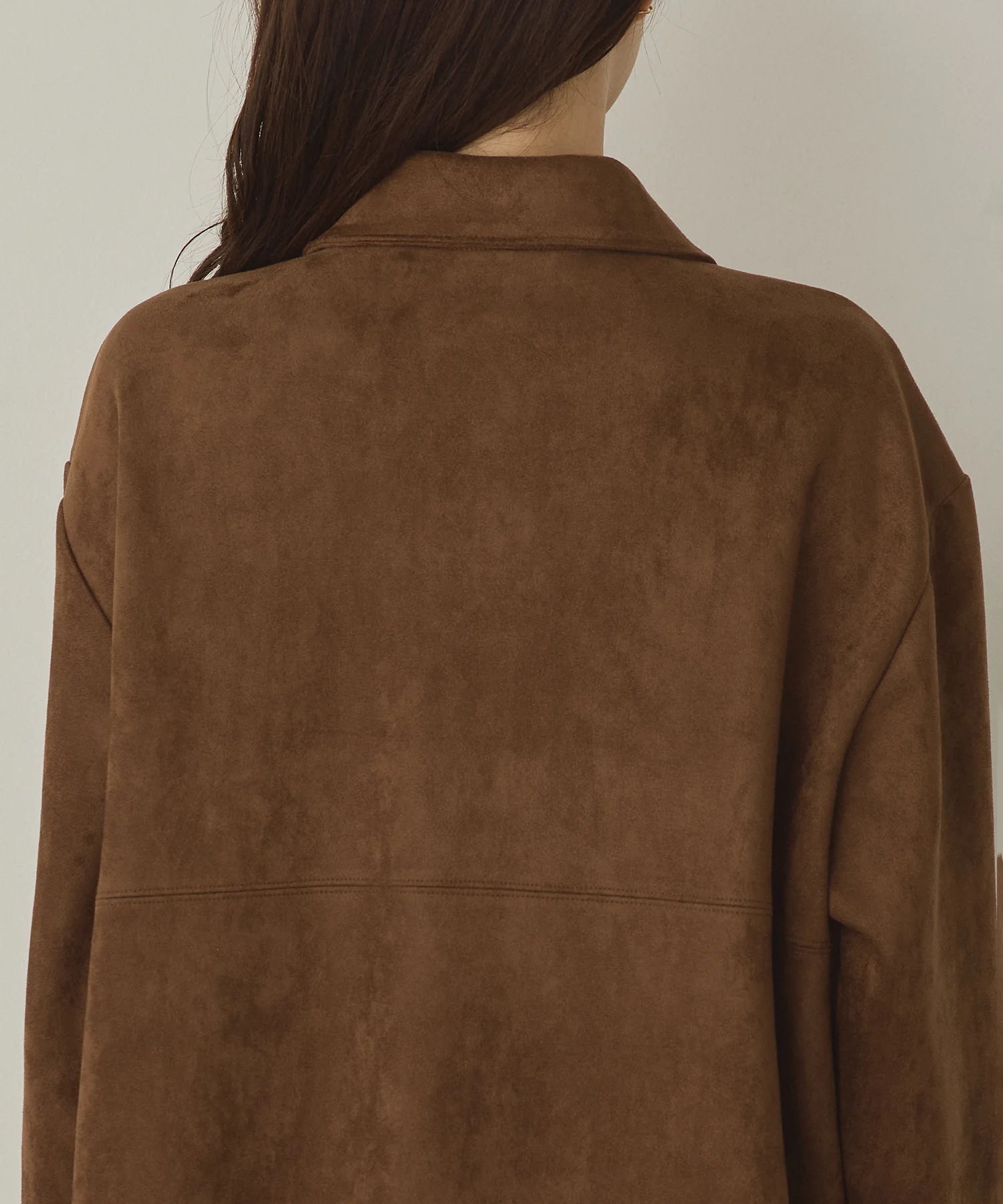 フェイクスウェード Wジップオーバーブルゾン