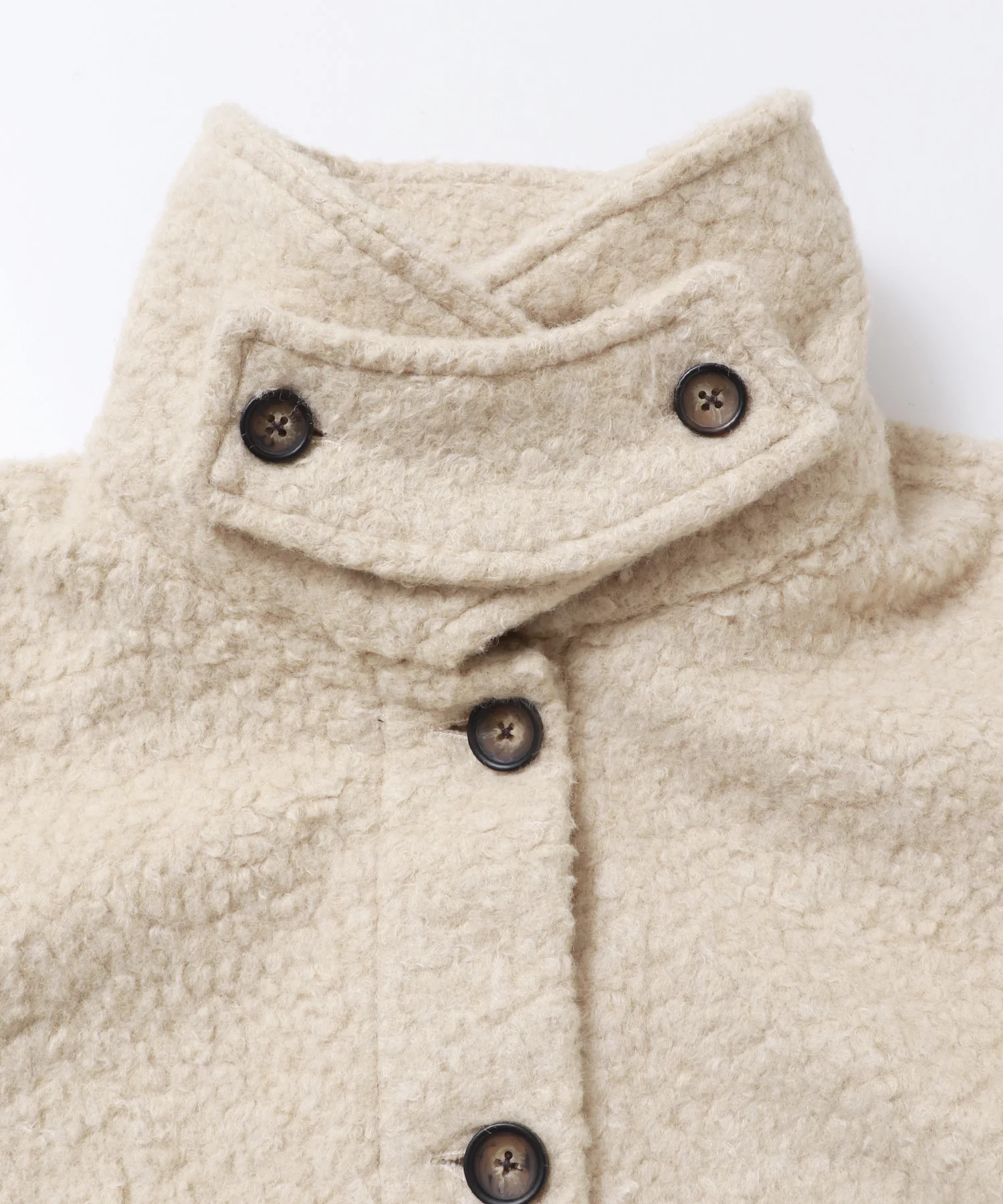 ブークレ ミドルシャツコート