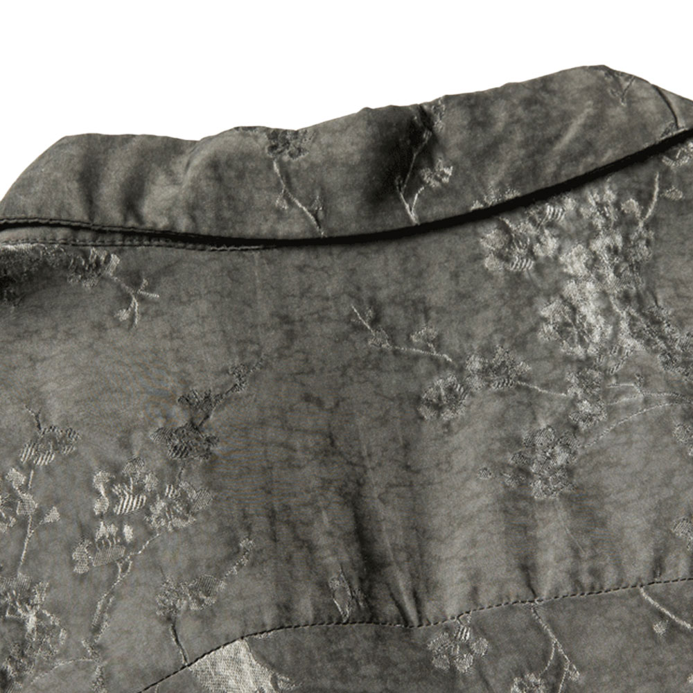 和風ジャカード半纏風シャツ半袖 