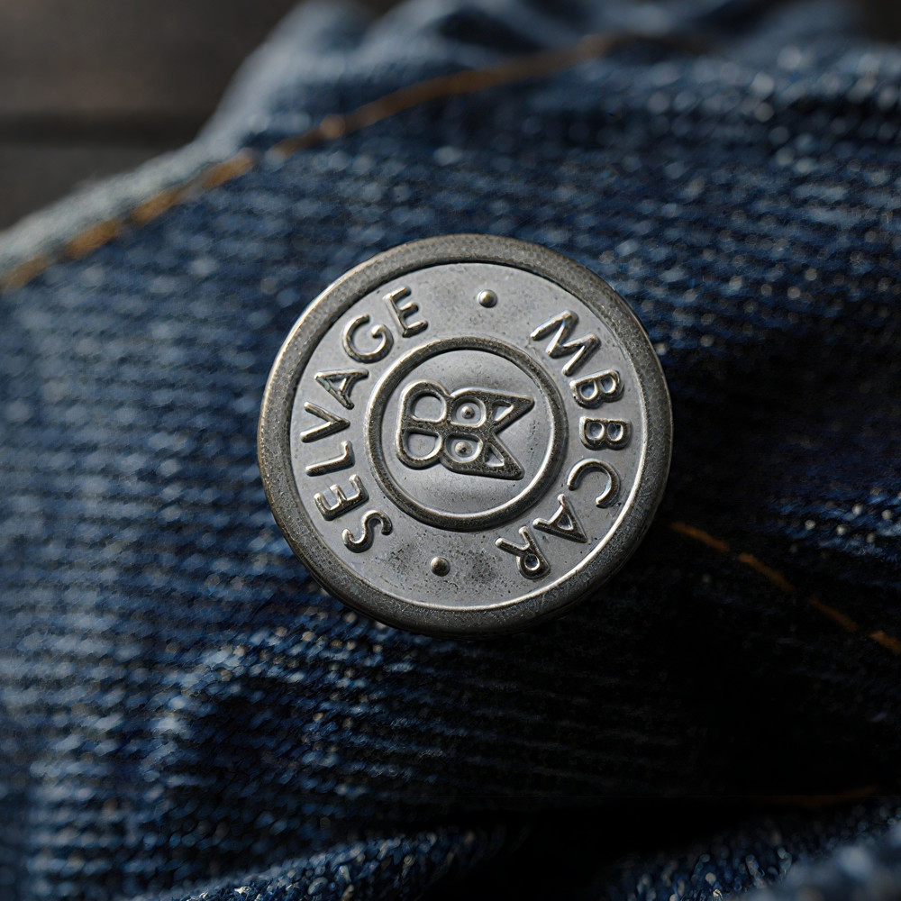 DIYクラフトダメージパッチワーク　ヘビーオンスセルビッジデニムパンツ