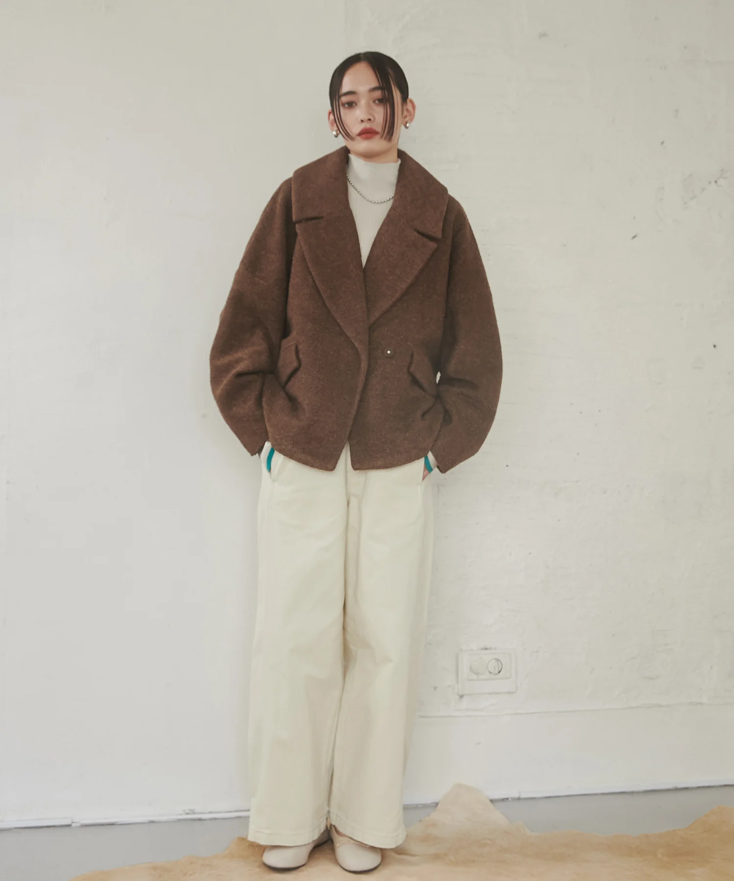 ミニブークレ オーバージャケット