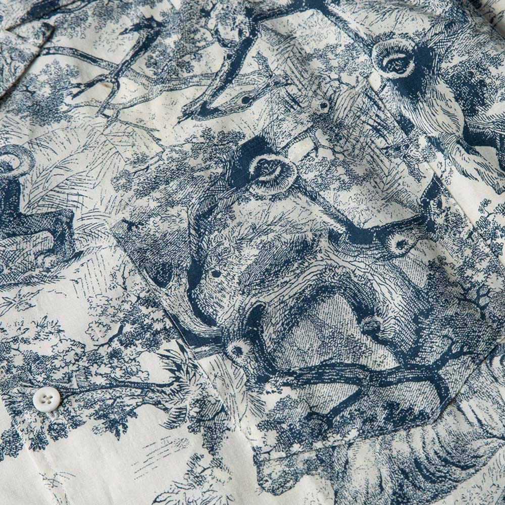 トワルドジュイ 　「タイガー＆ジャングル柄」開襟シャツ