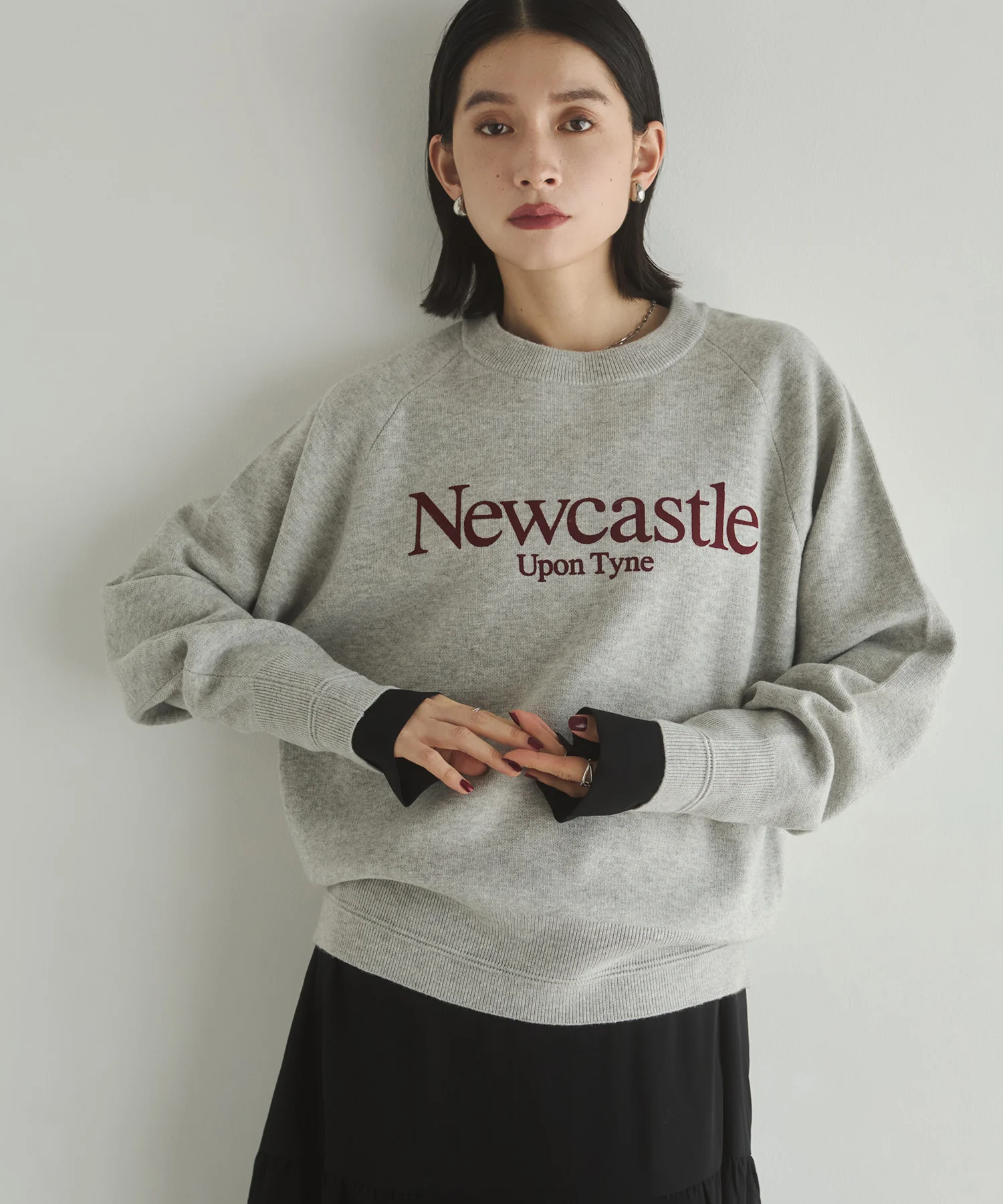 【WEB限定/別注】【新色追加】スウェットライクロゴニット