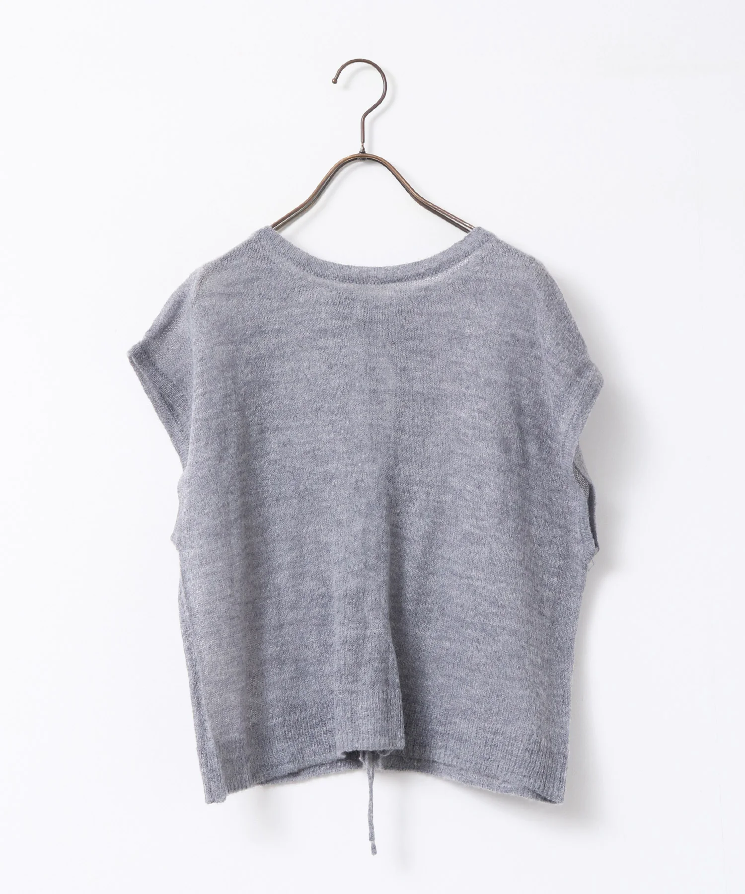 前後2WAY バックリボンシアーニット