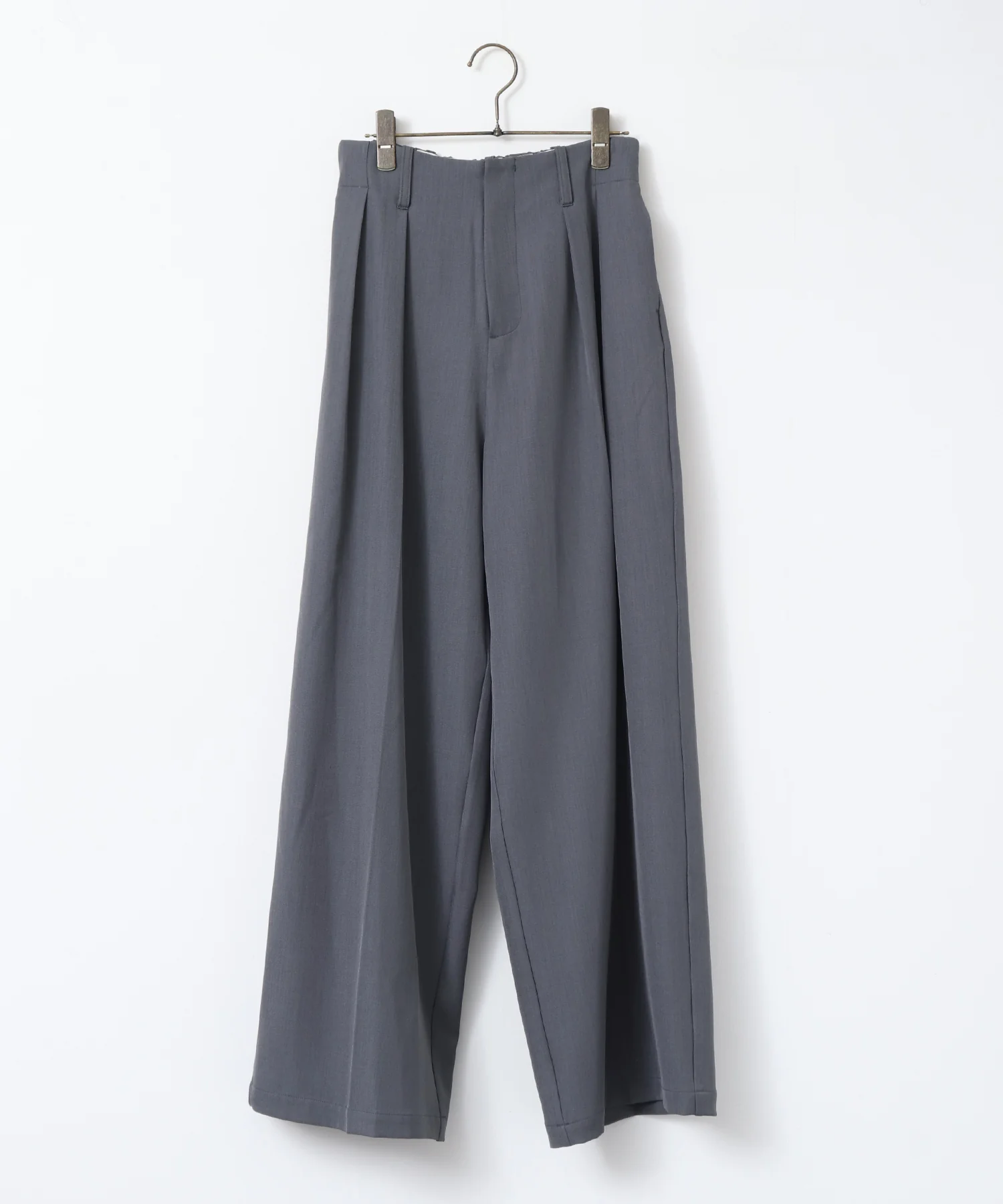 ポリツイル タックパンツ