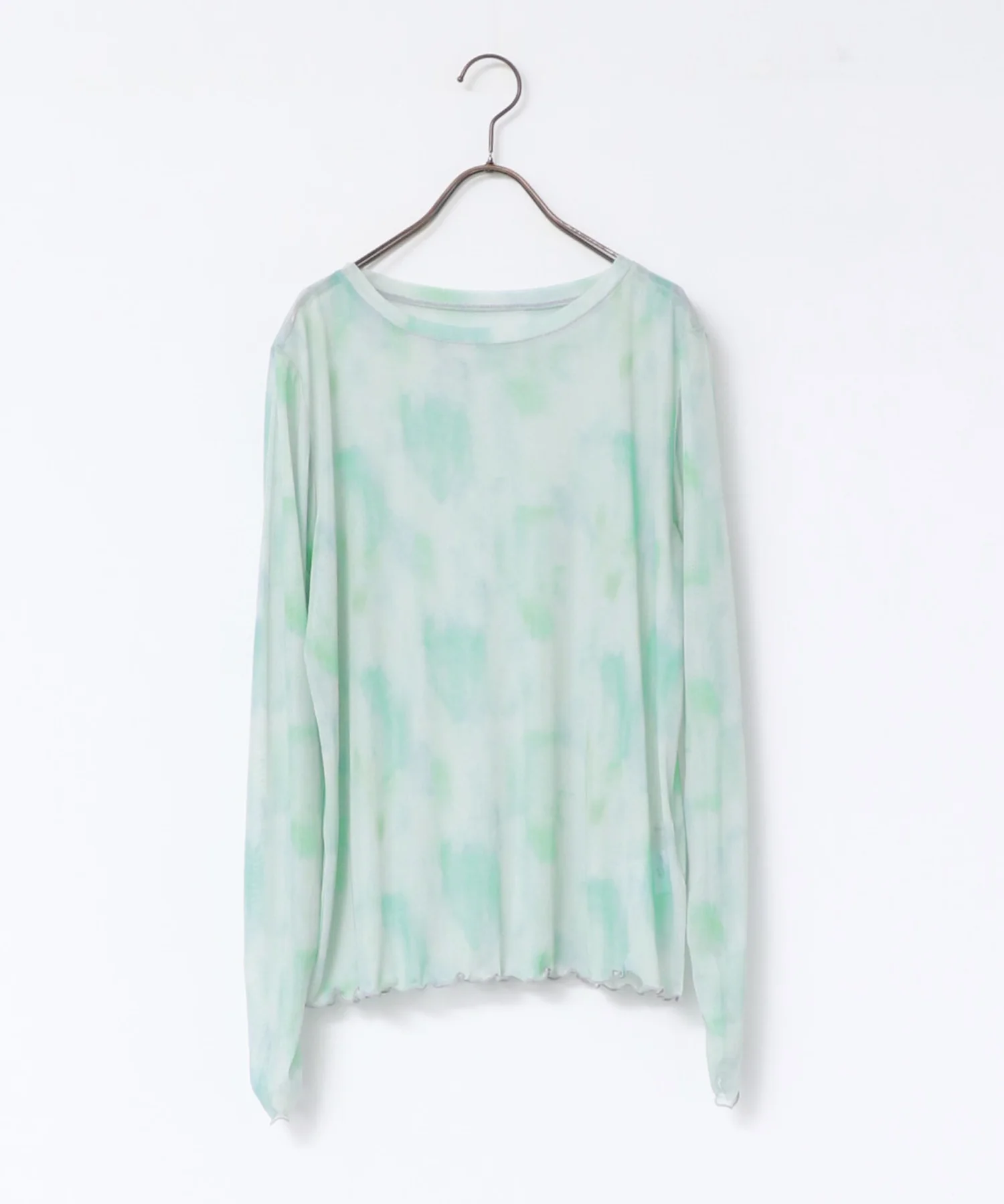 ニュアンス柄シアートップス