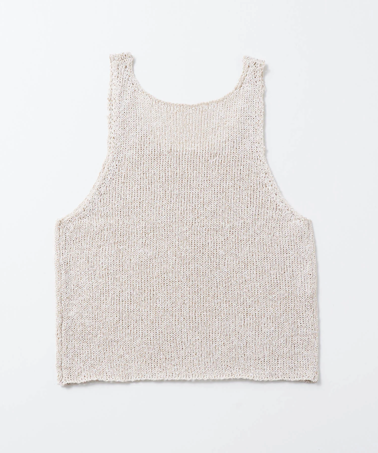 ペーパーヤーン オーバーニットタンク