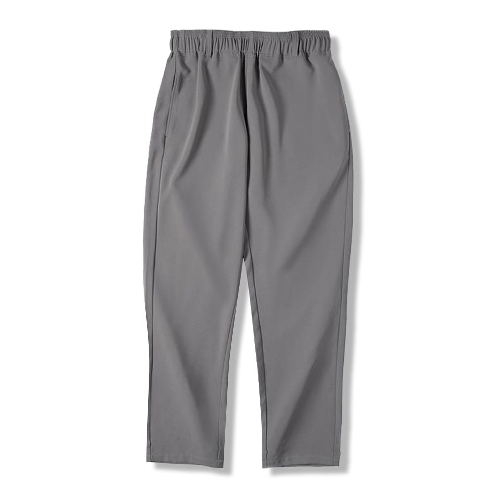 ミッドライズストレートカーキスラックス　シワになりにくい イージーケア