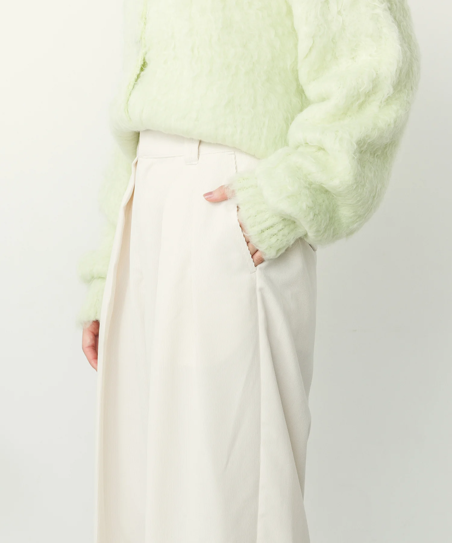 細コール 2タックパンツ