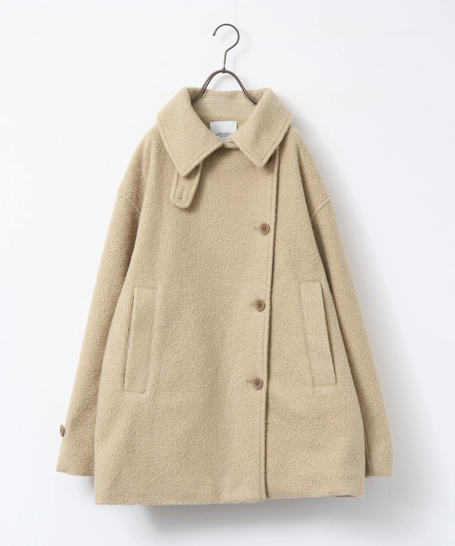 くるくるブークレ ミディアムコート