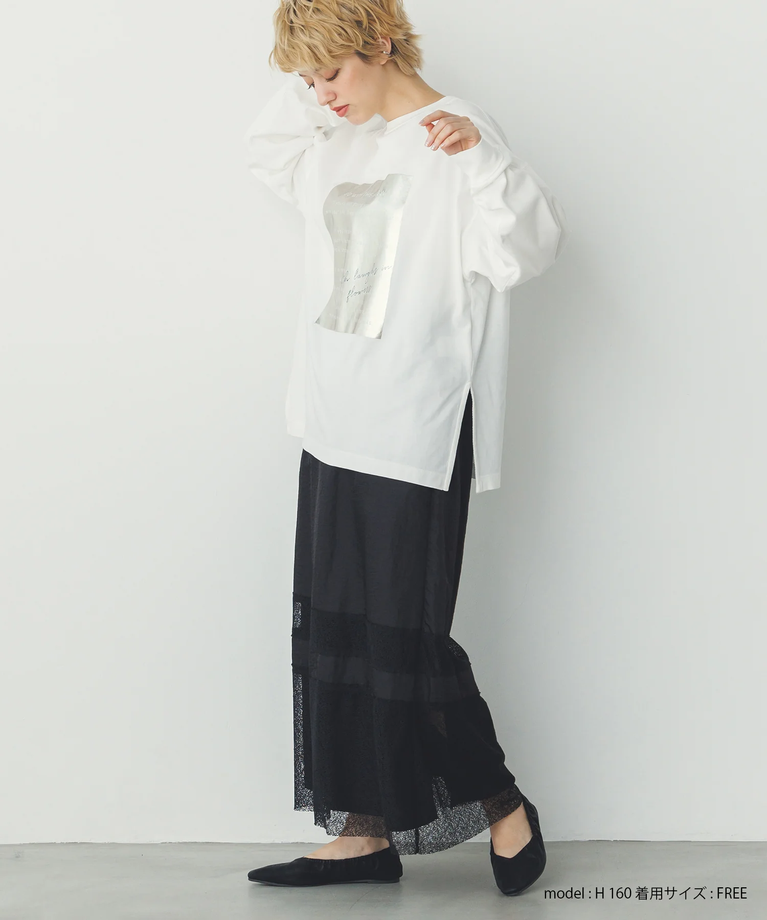 箔プリント ロンT