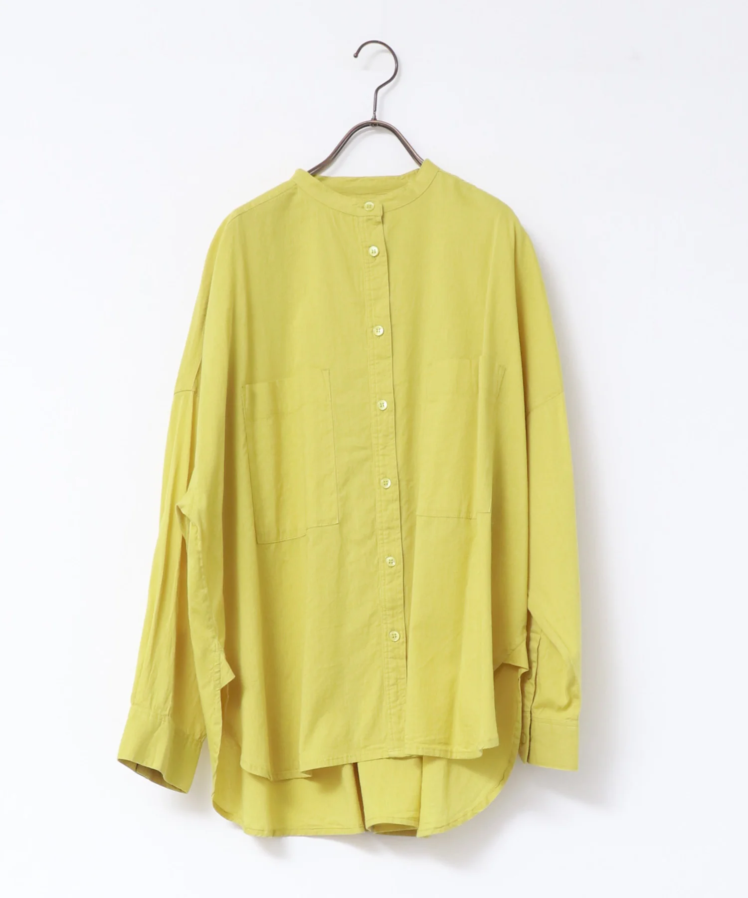 バンドカラーシャツ