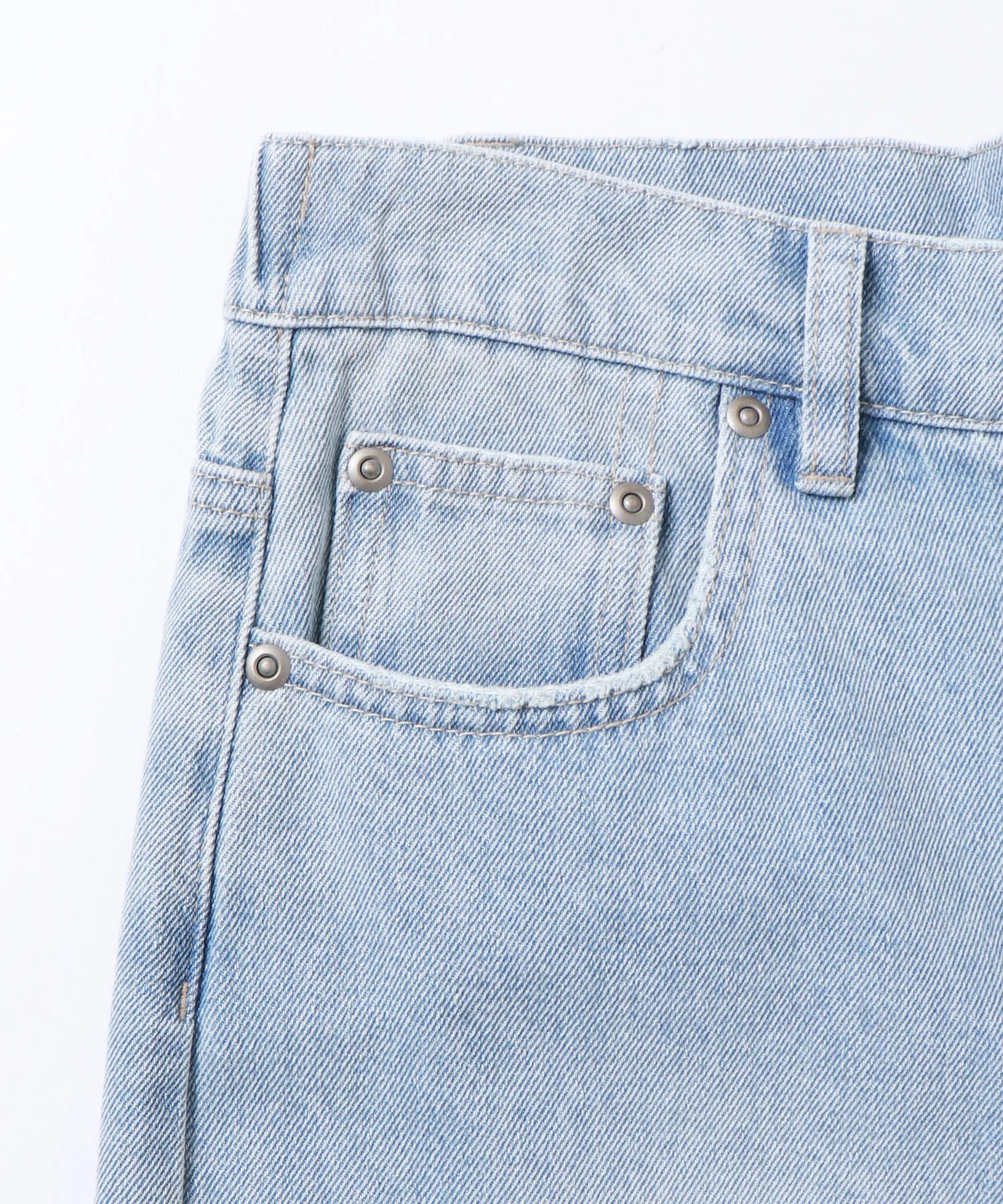 デニム/ツイル バギーパンツ