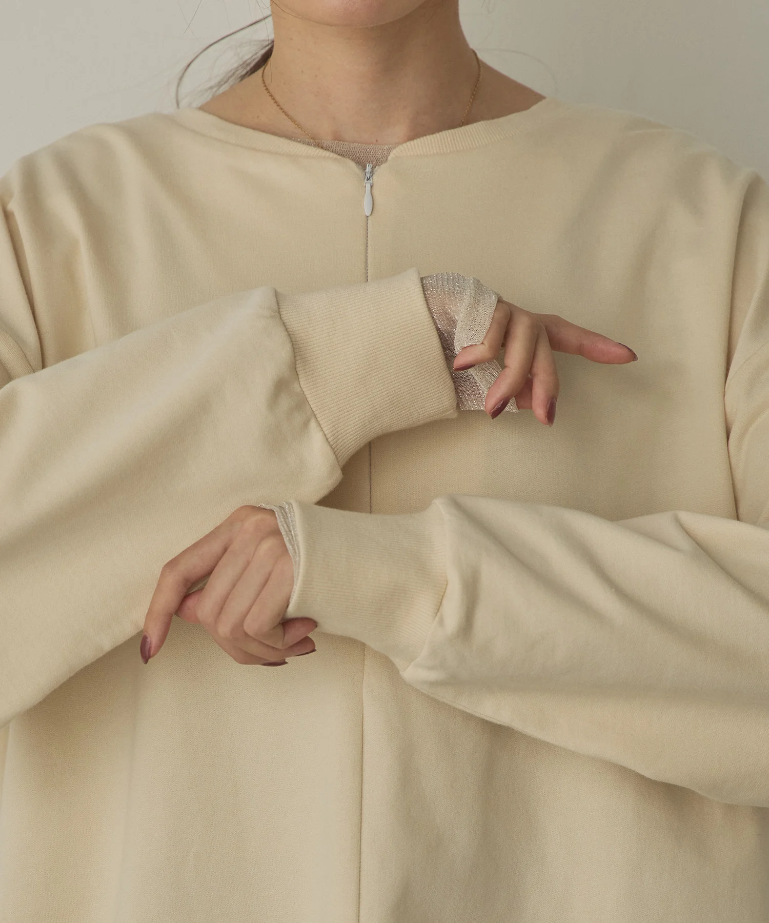 【WEB限定/別注】2WAY ハーフジップスウェット