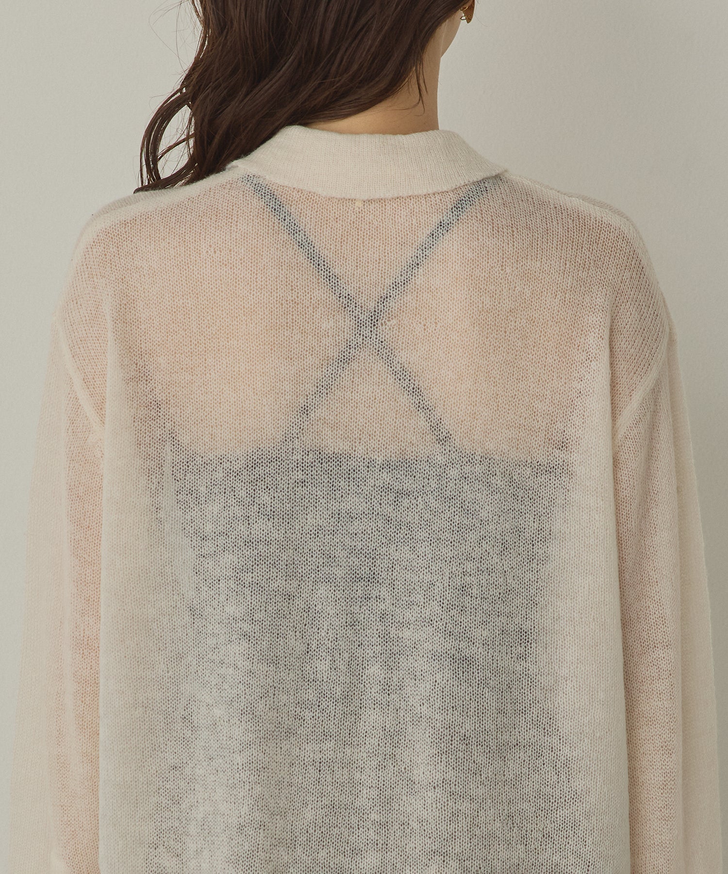 アルパカニット シアーシャツ