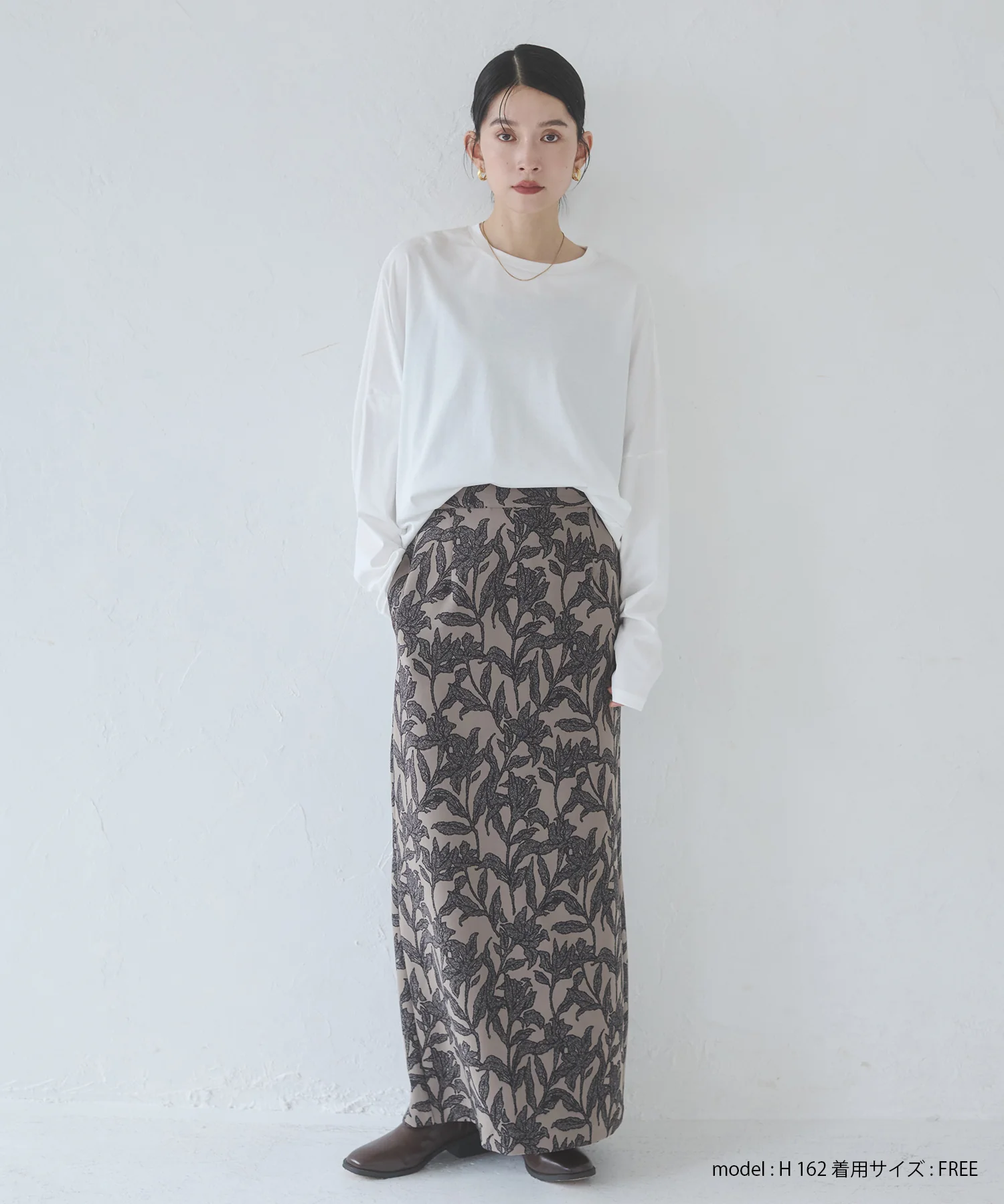 コクーンシルエット ロンT