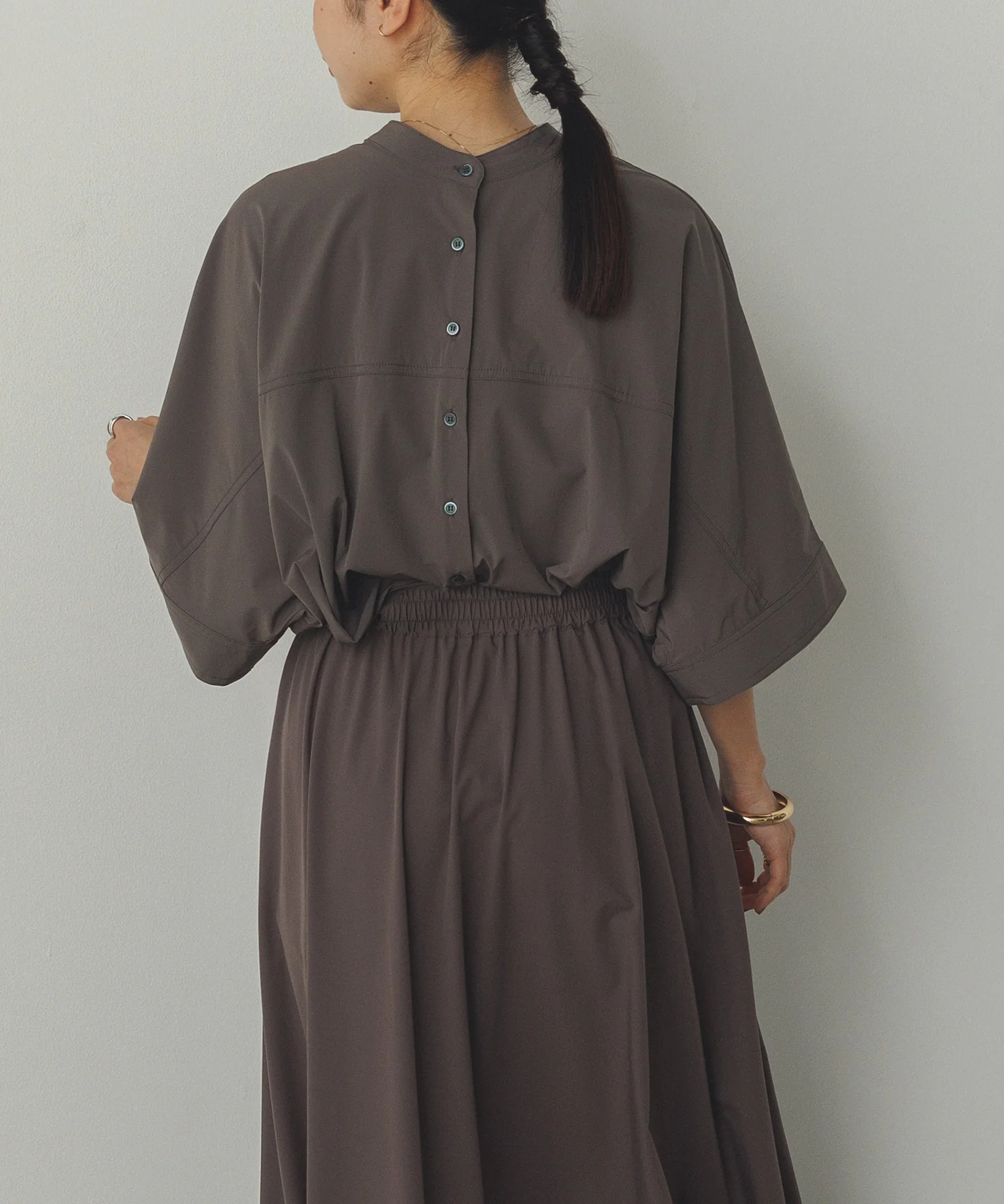 【接触冷感】ドルマンシャツ