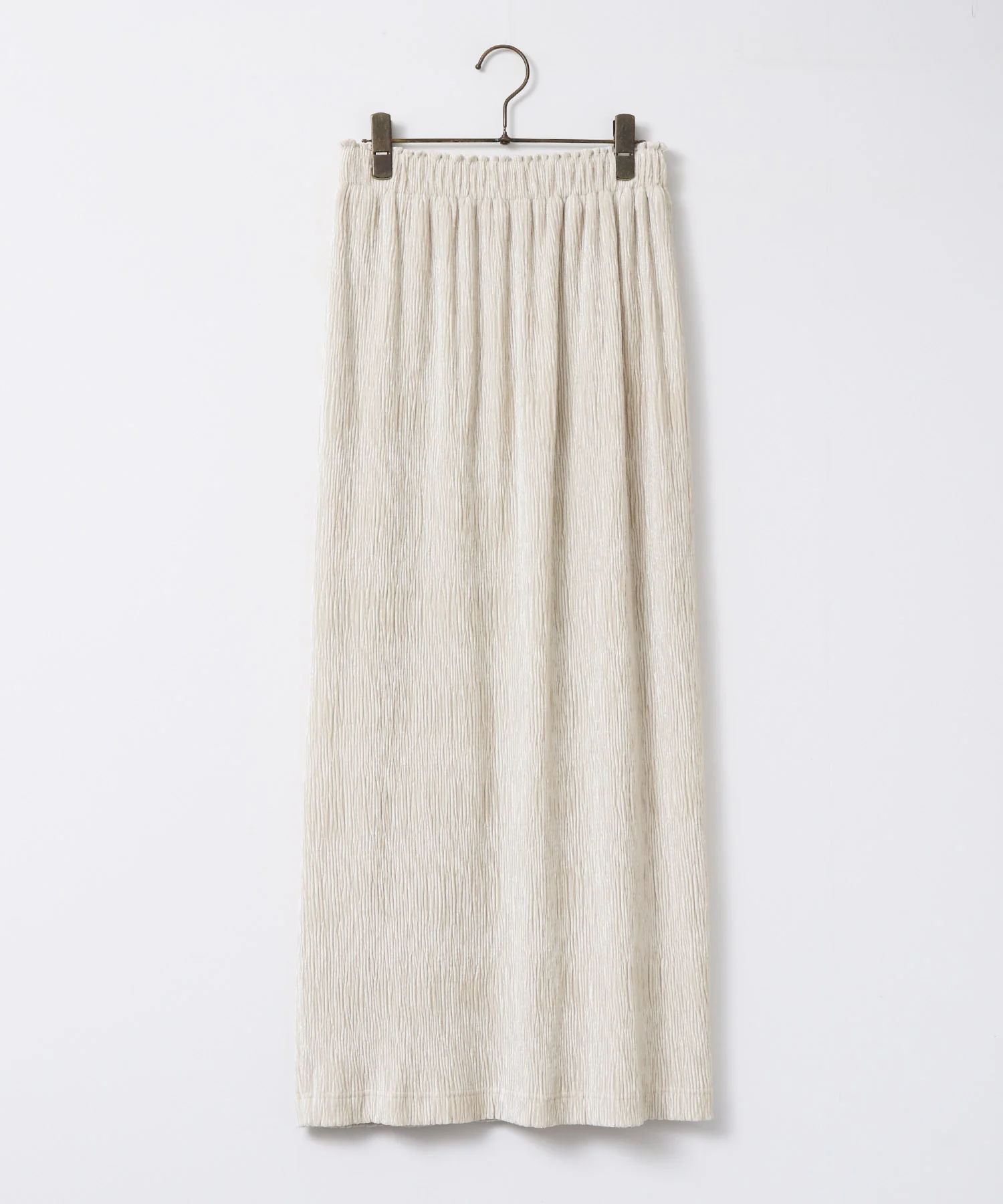 ベロアプリーツタイトスカート