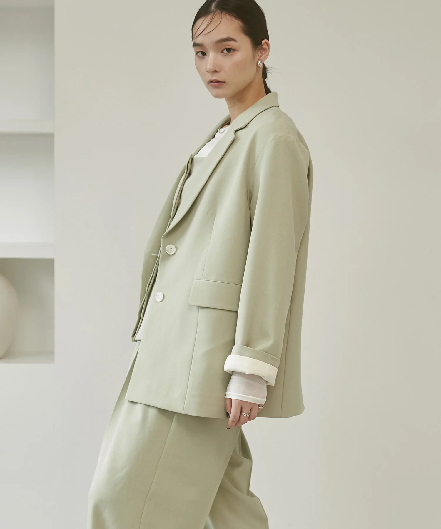 ストレッチポリツイル オーバージャケット