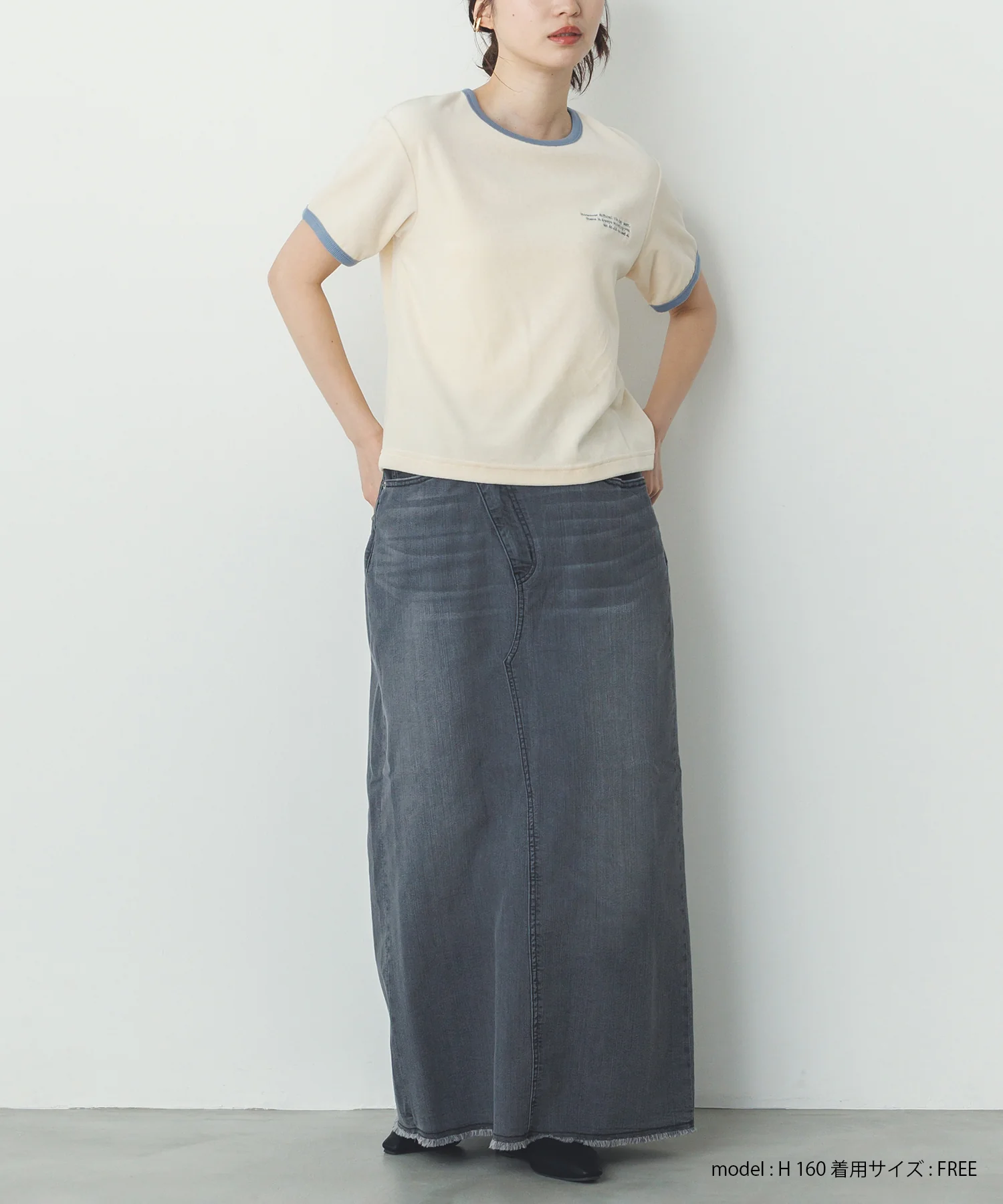 ベロア リンガーTシャツ