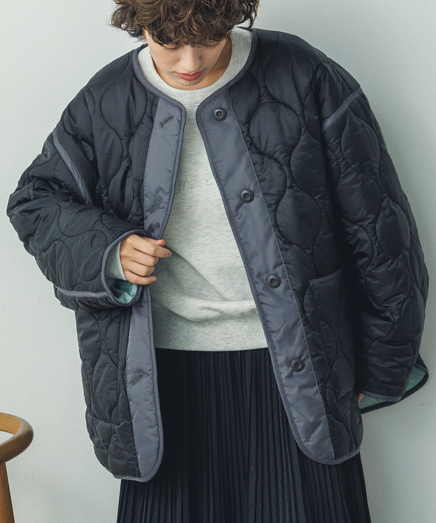キルティング リバーシブルジャケット