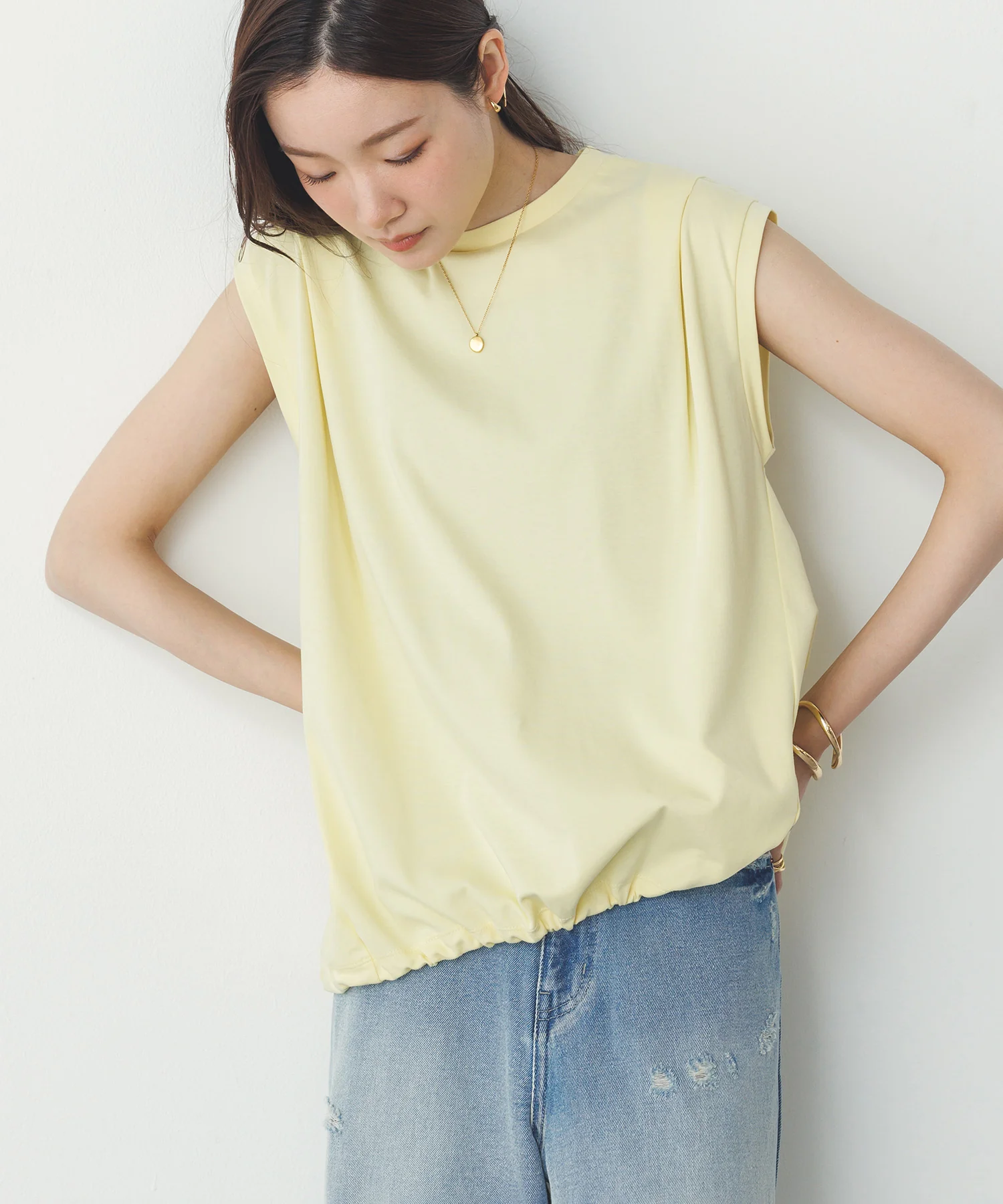 裾バルーン フレンチTシャツ