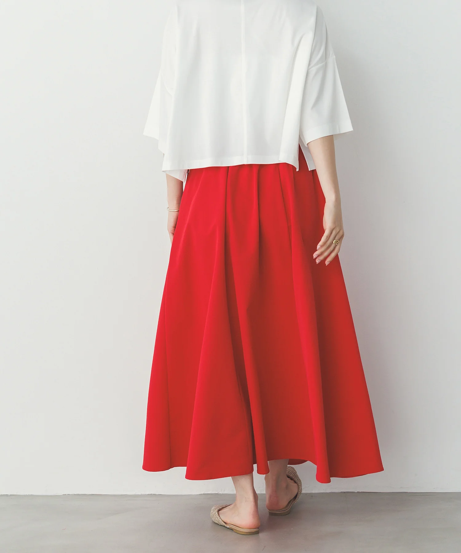 撥水 フレアスカート