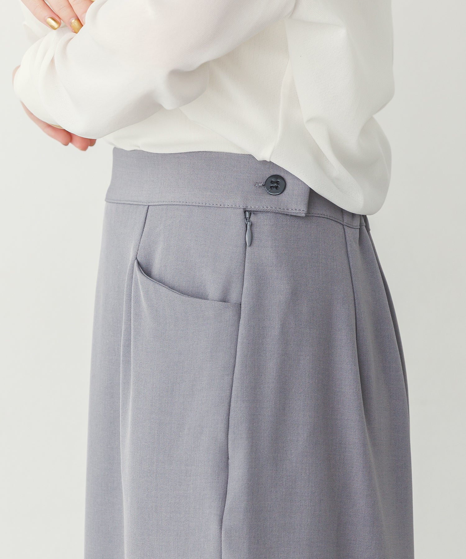 ストレッチポリツイル ナロースカート