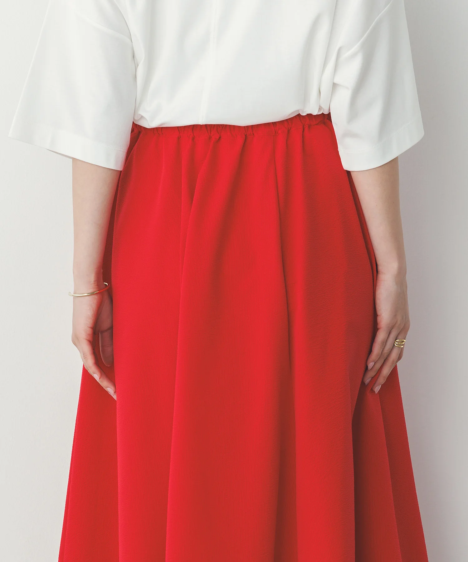 撥水 フレアスカート