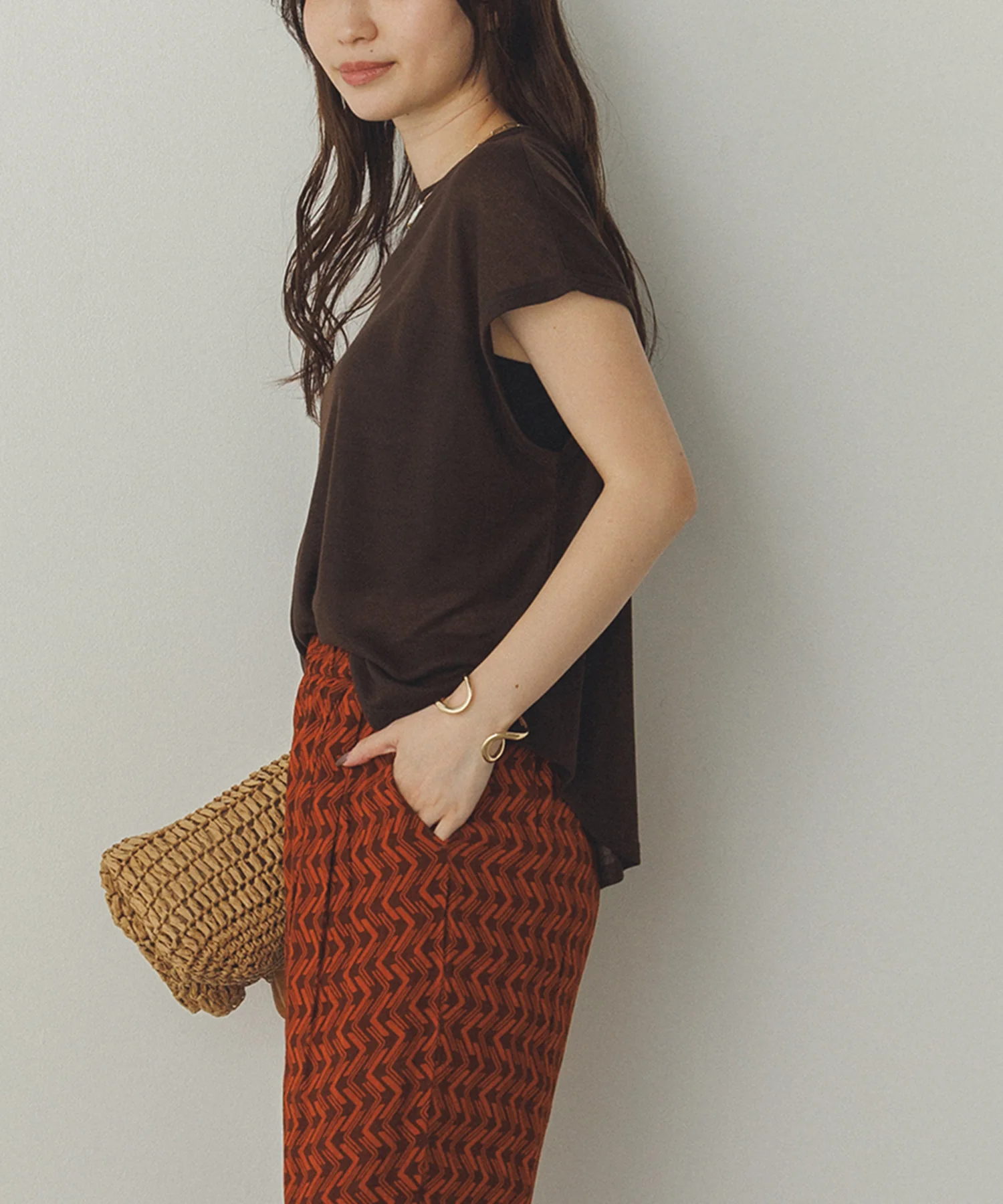 オーバーフレンチ シアーTシャツ