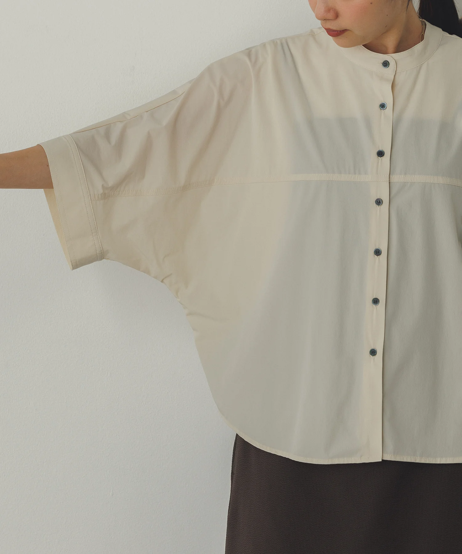 【接触冷感】ドルマンシャツ