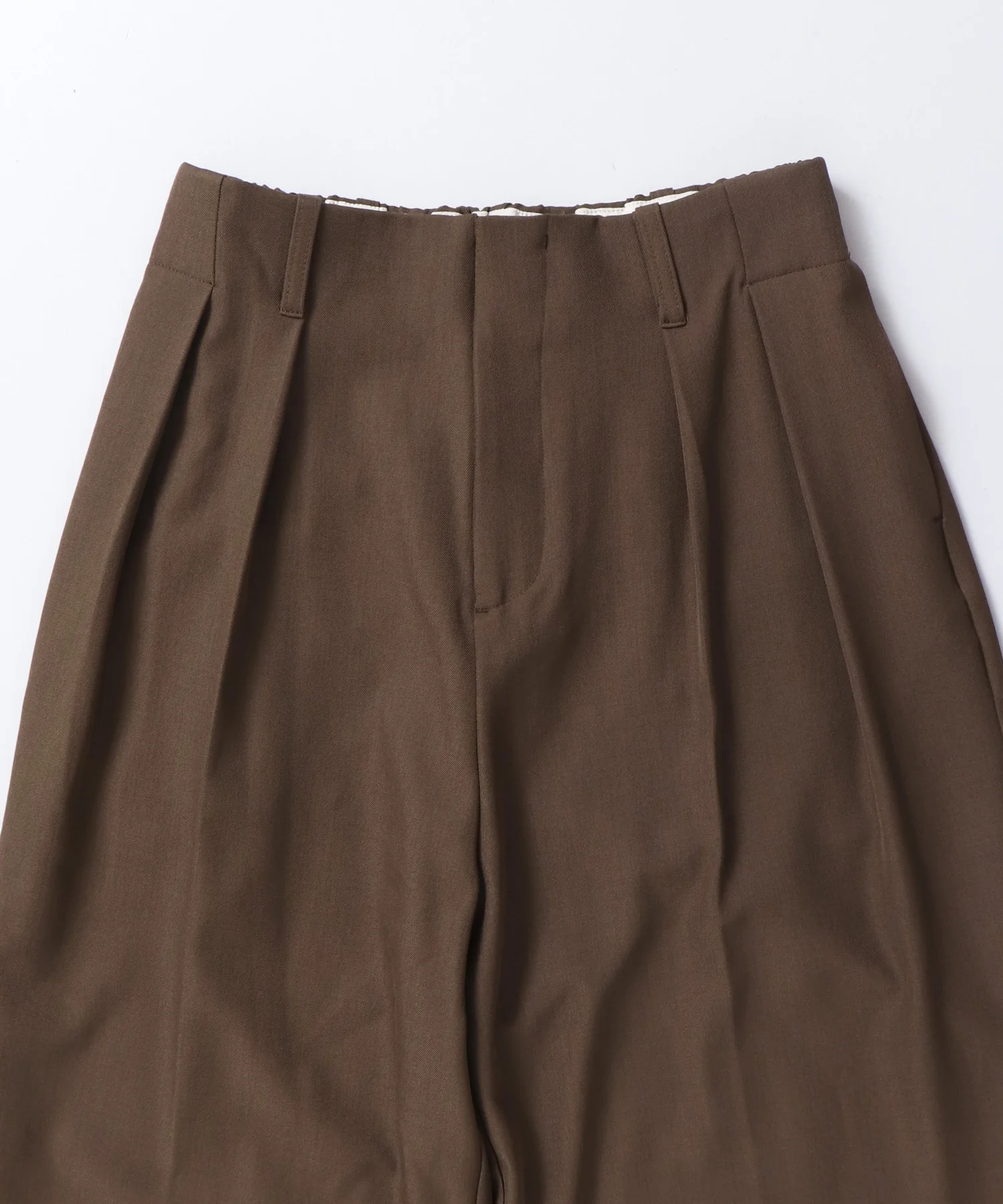 ポリツイル タックパンツ