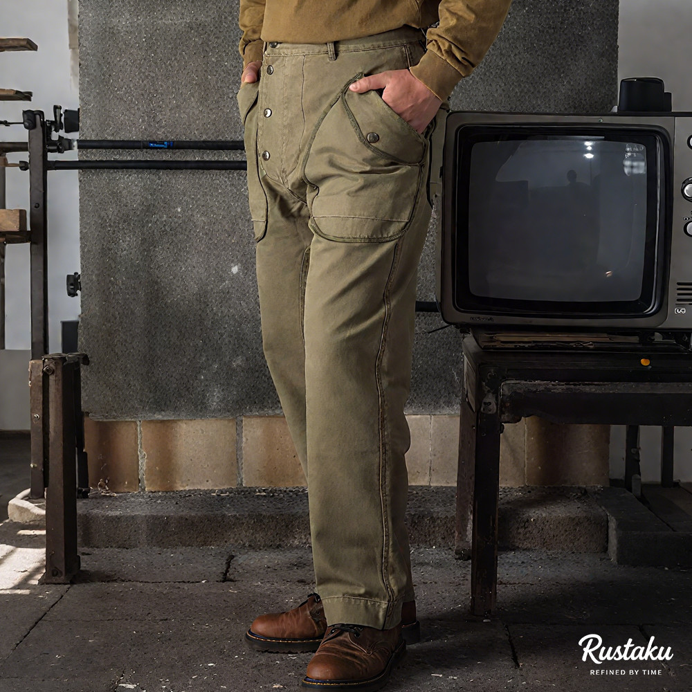 耐摩耗　ヘビーコットン 改良されたファイヤーマンパンツ