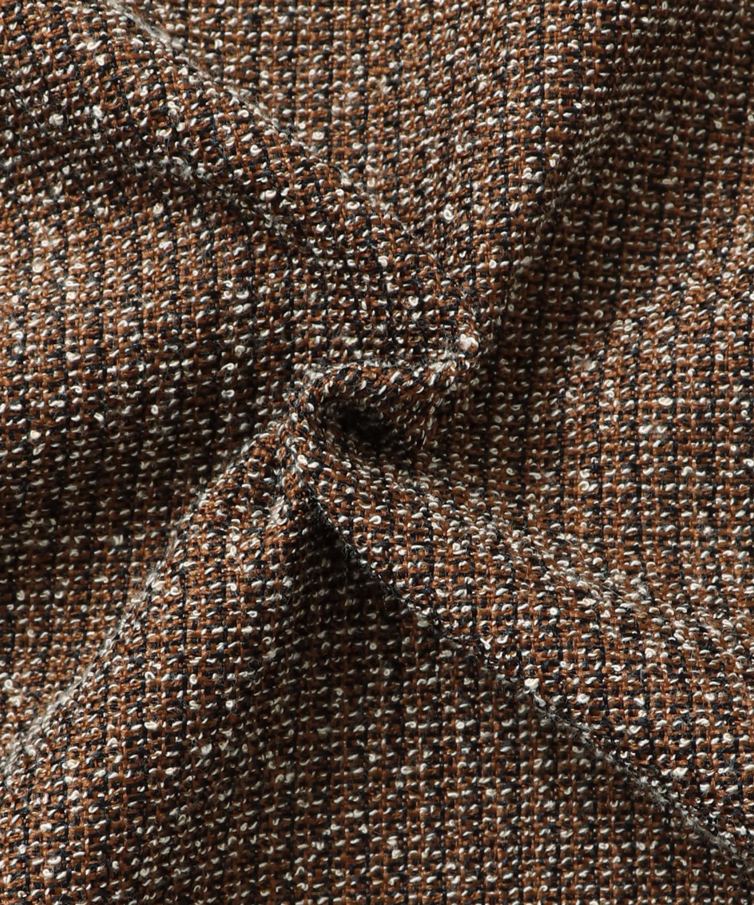 スタンドカラー ツィードブルゾン