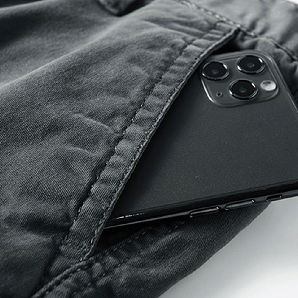 ミリタリー風　裾絞りパラトルーパーパンツ