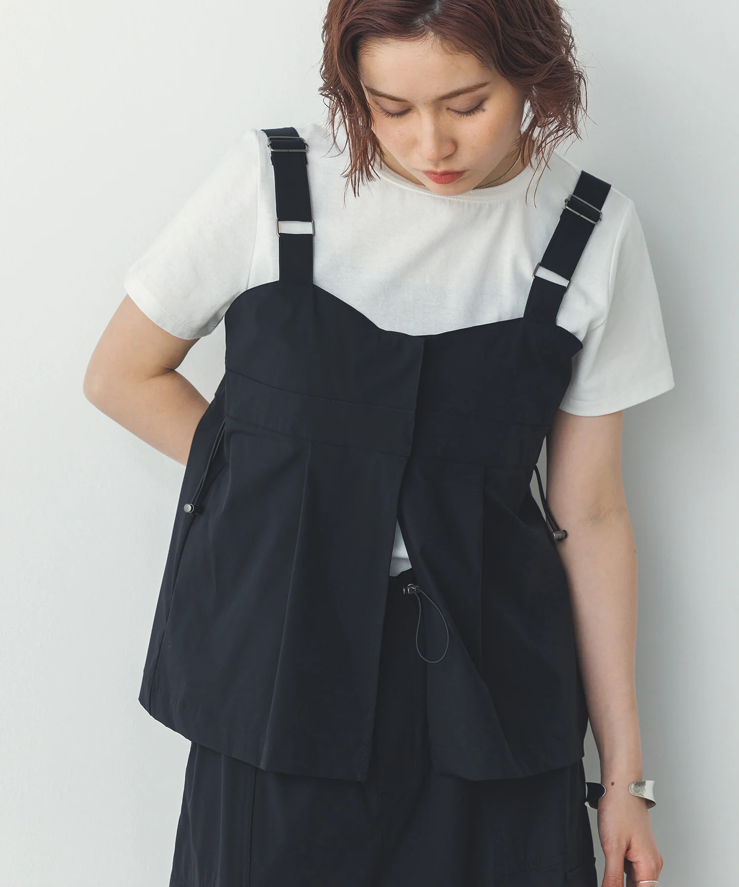 【接触冷感】2WAY バックドロストビスチェ