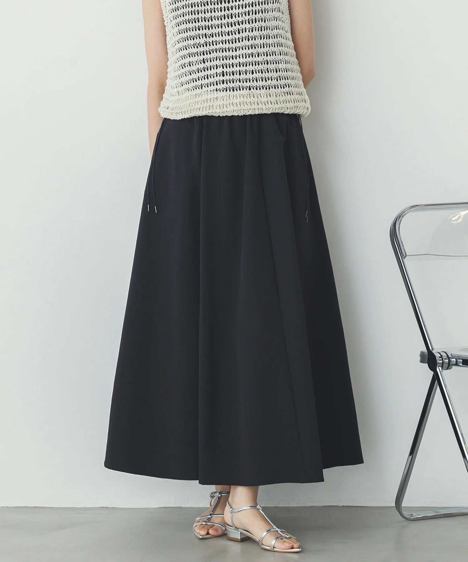 撥水 フレアスカート