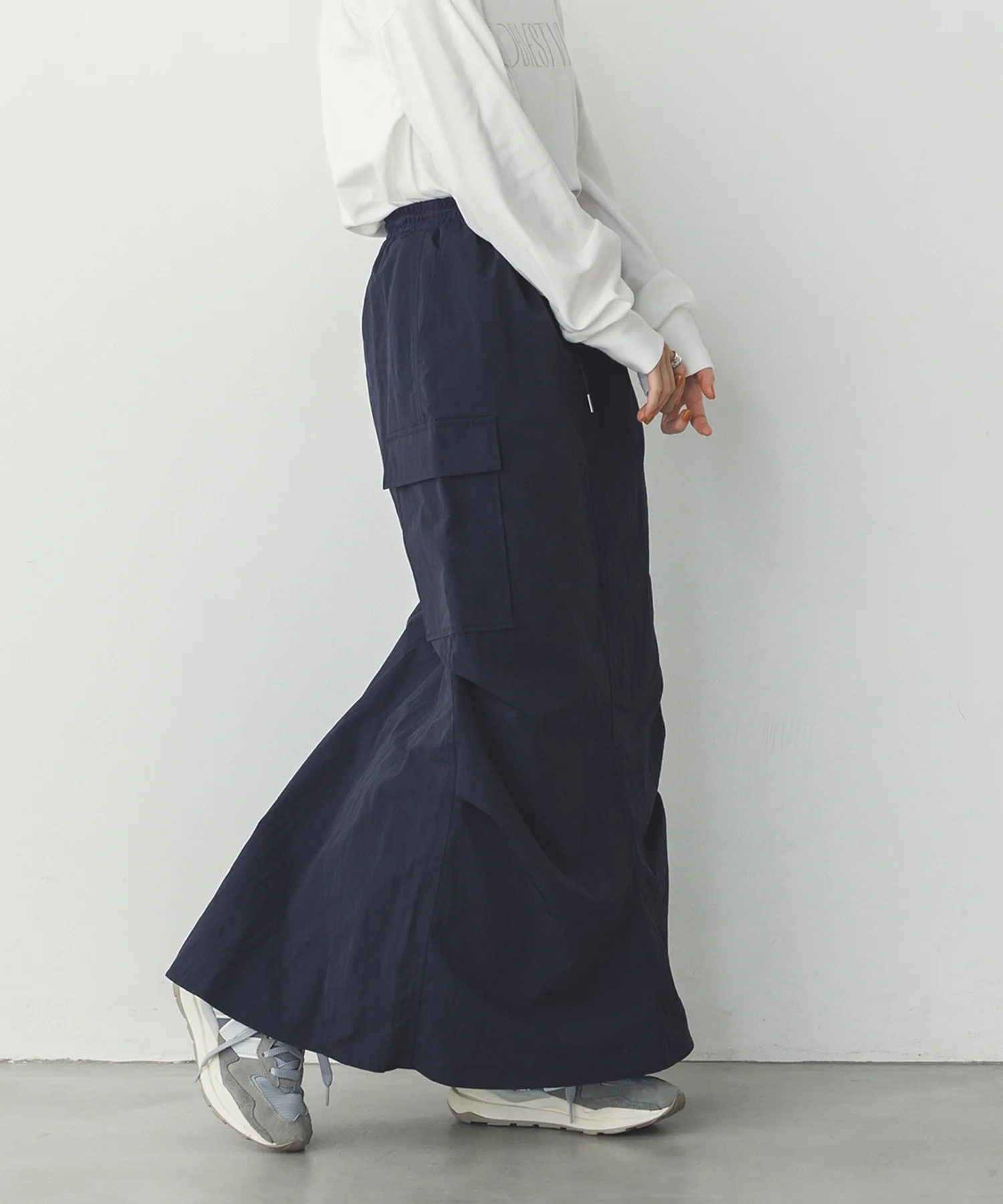 【撥水加工】グログラン カーゴスカート