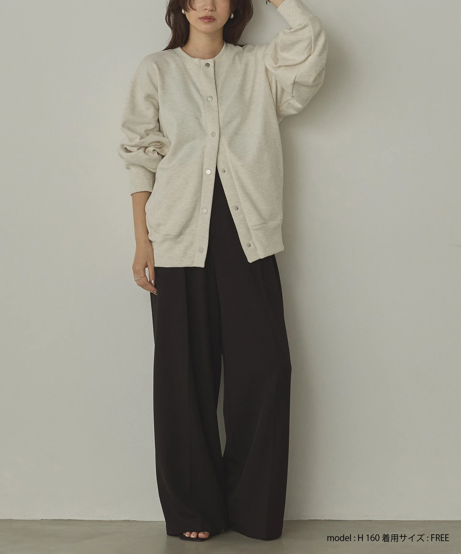 ポリツイル タックパンツ