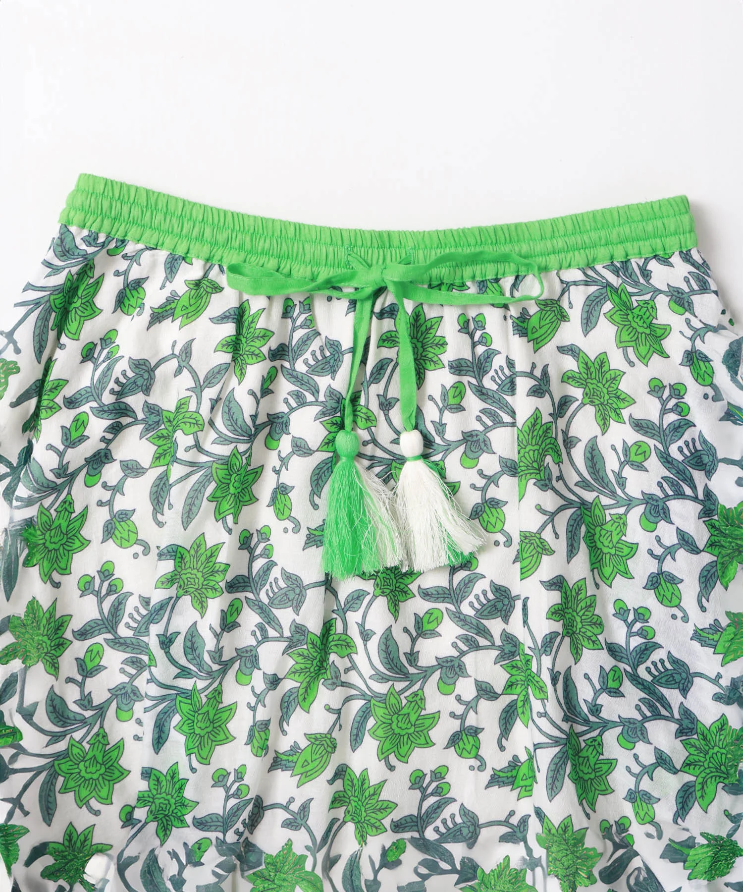 花柄プリントフレアスカート