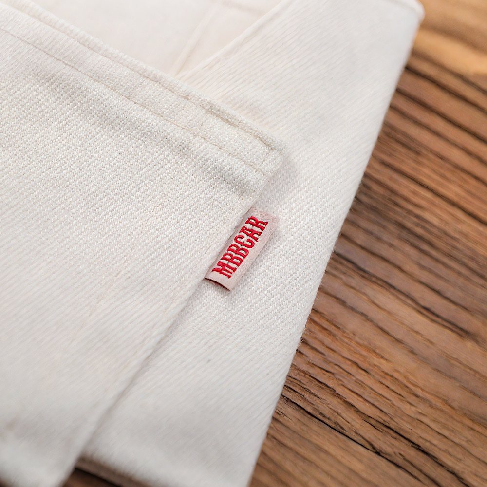 コットンシェル生成り│赤耳ホワイトデニムパンツ