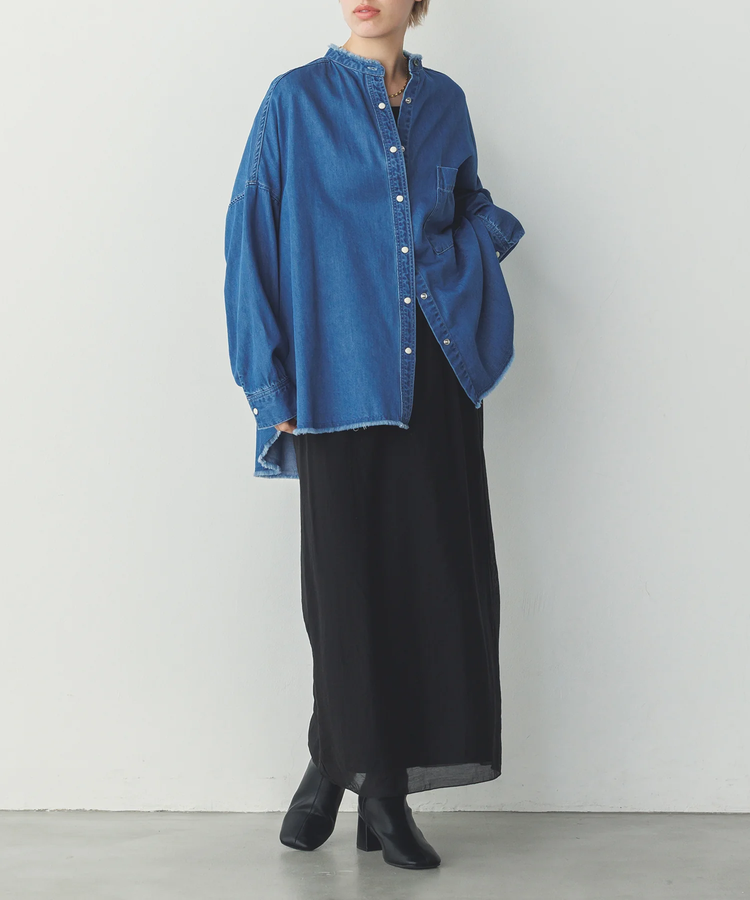 シアーポンチ レイヤードスカートセット