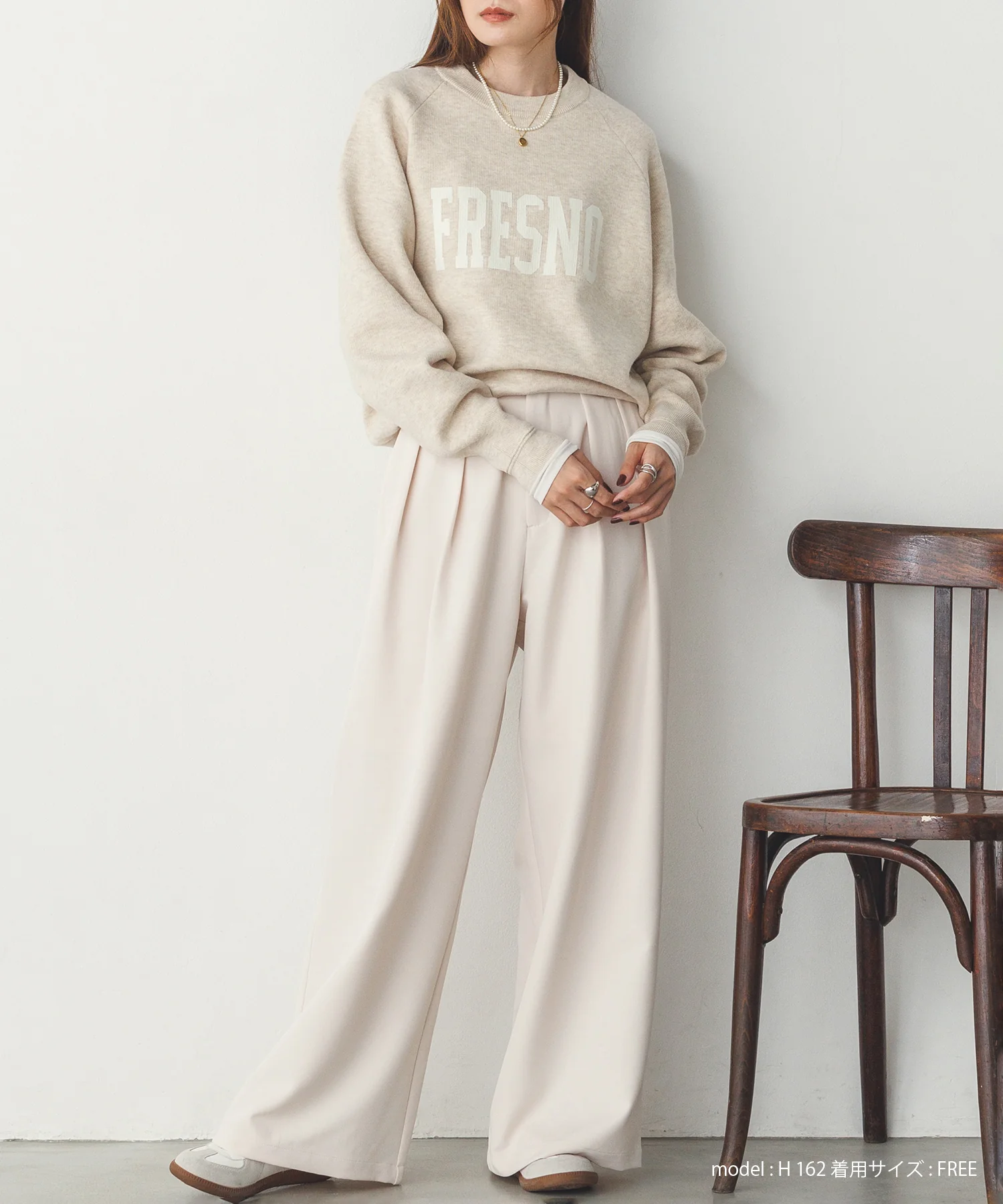 【WEB限定/別注】【新色追加】スウェットライクロゴニット