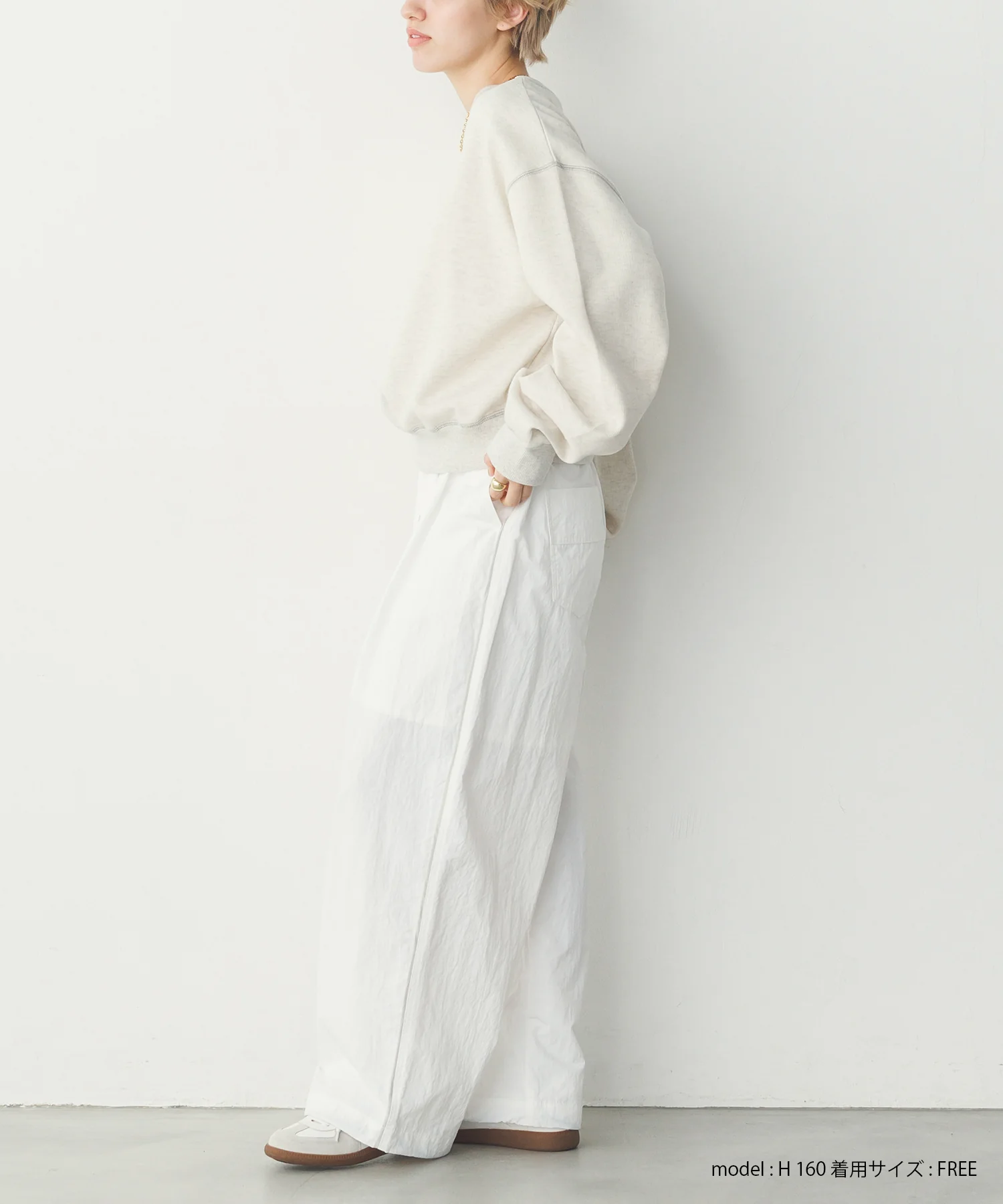 シャイニー糸ステッチ スウェット