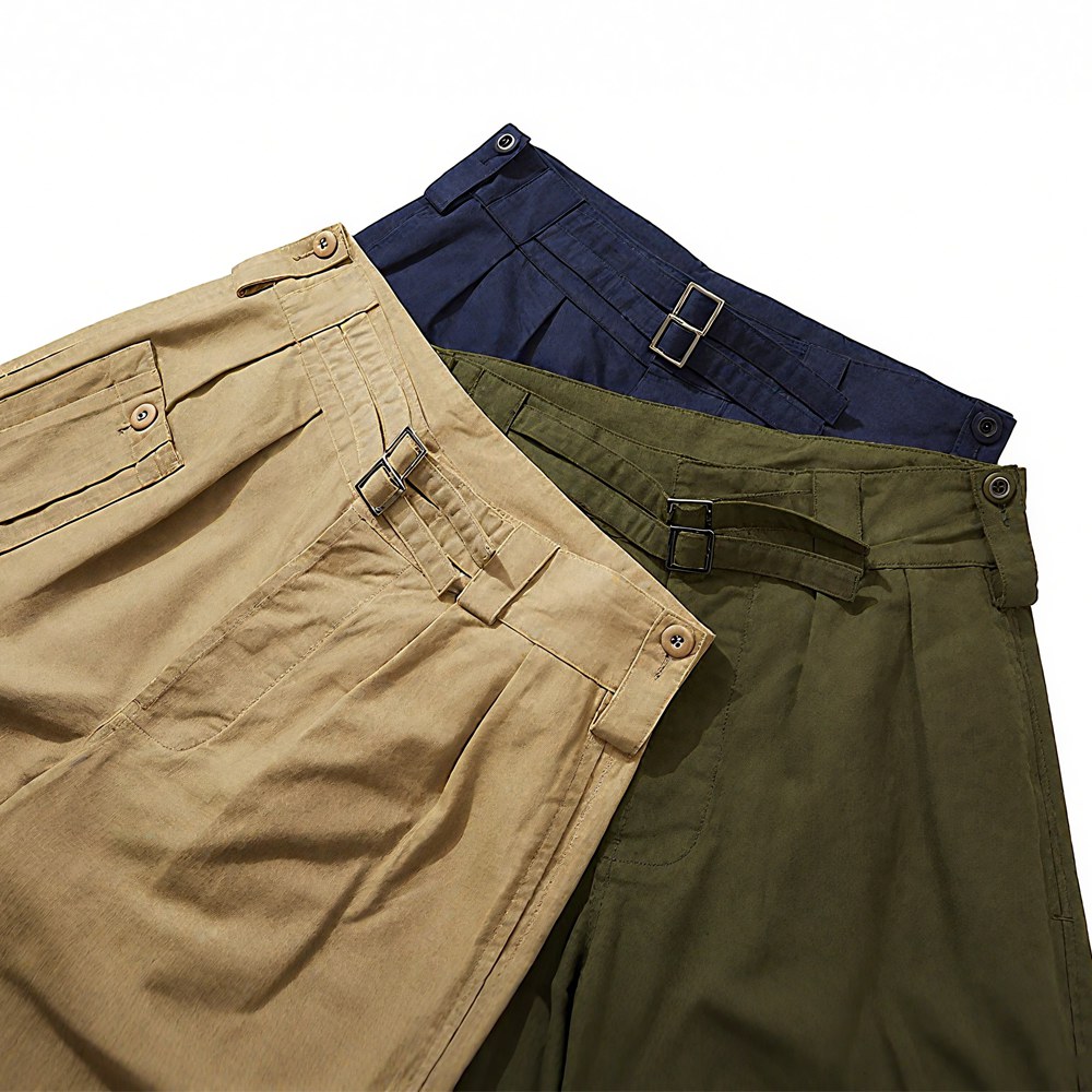 グルカ風バミューダカジュアルパンツ