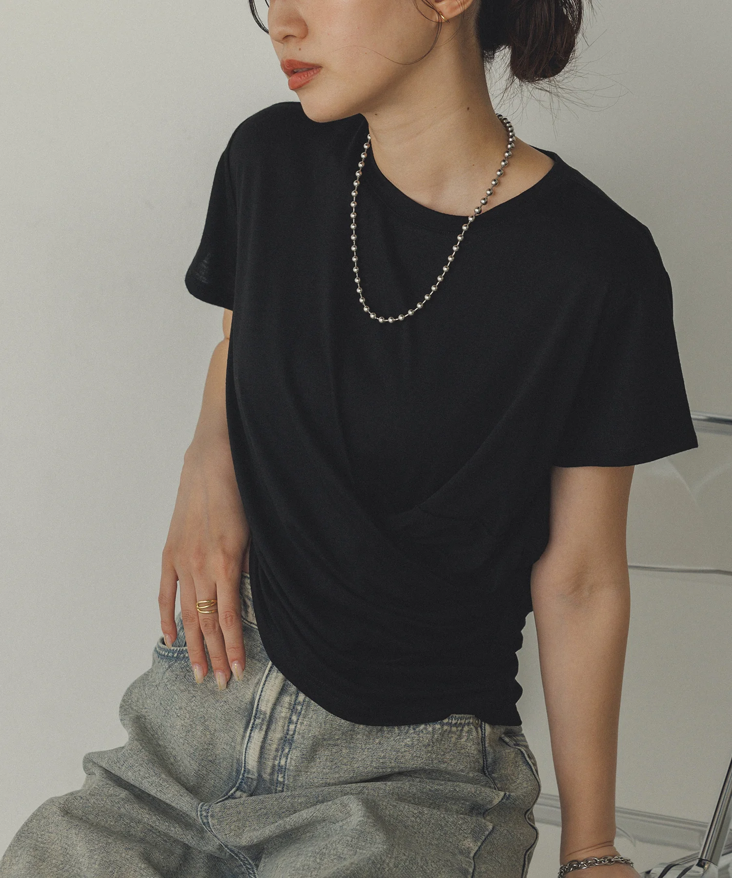 ドレープ デザイントップス