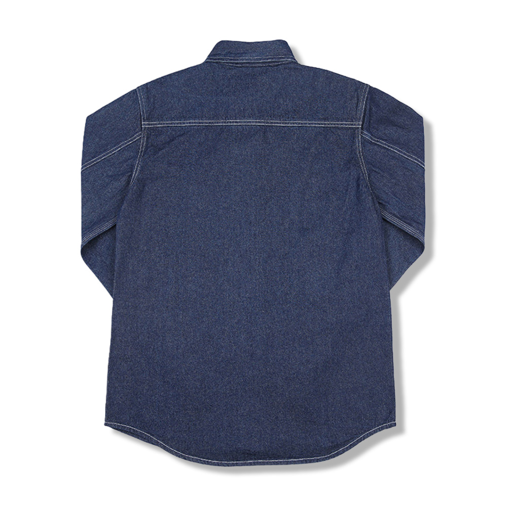 マルチポケット　ウエスタンストライプデニムシャツ