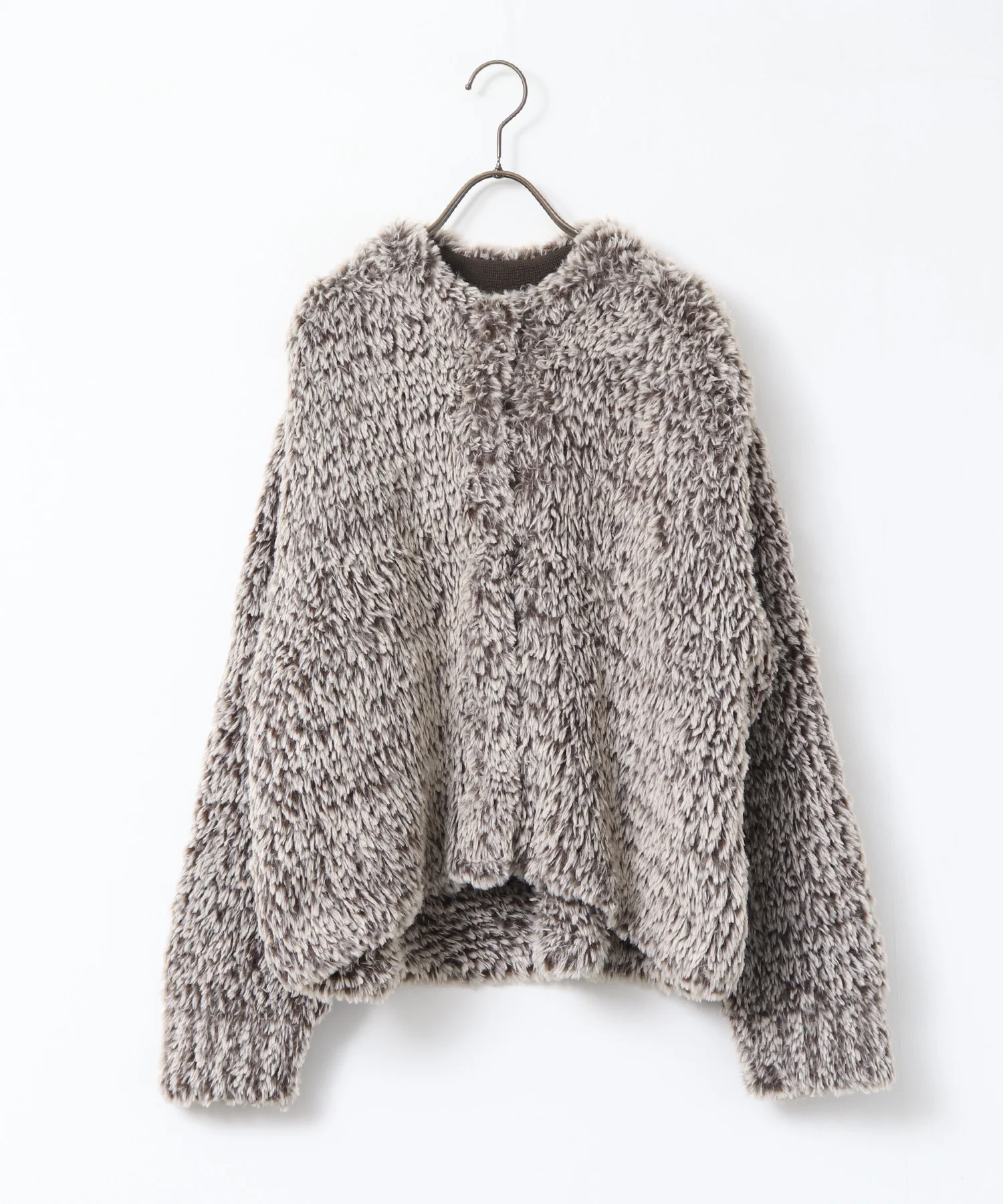 ファー ニットコート